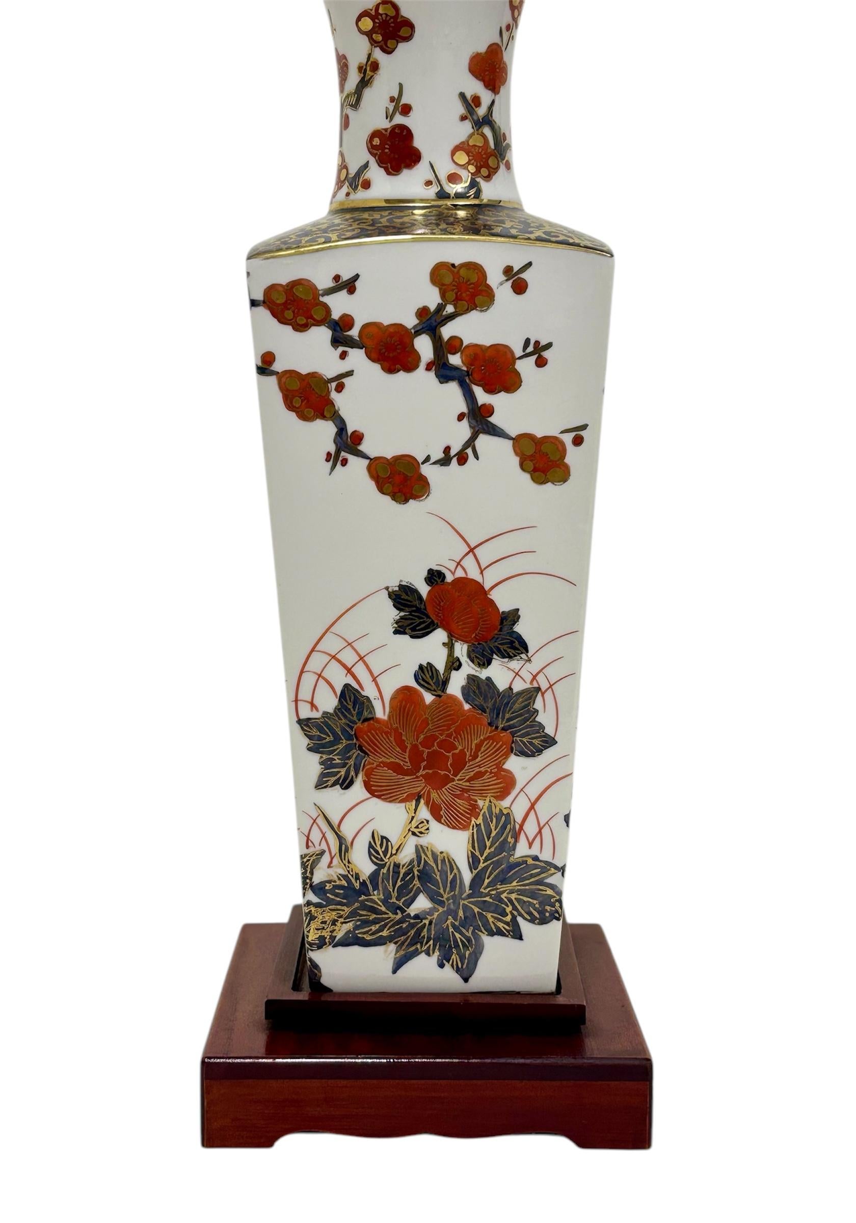 Lámpara Imari japonesa Chinoiserie en venta