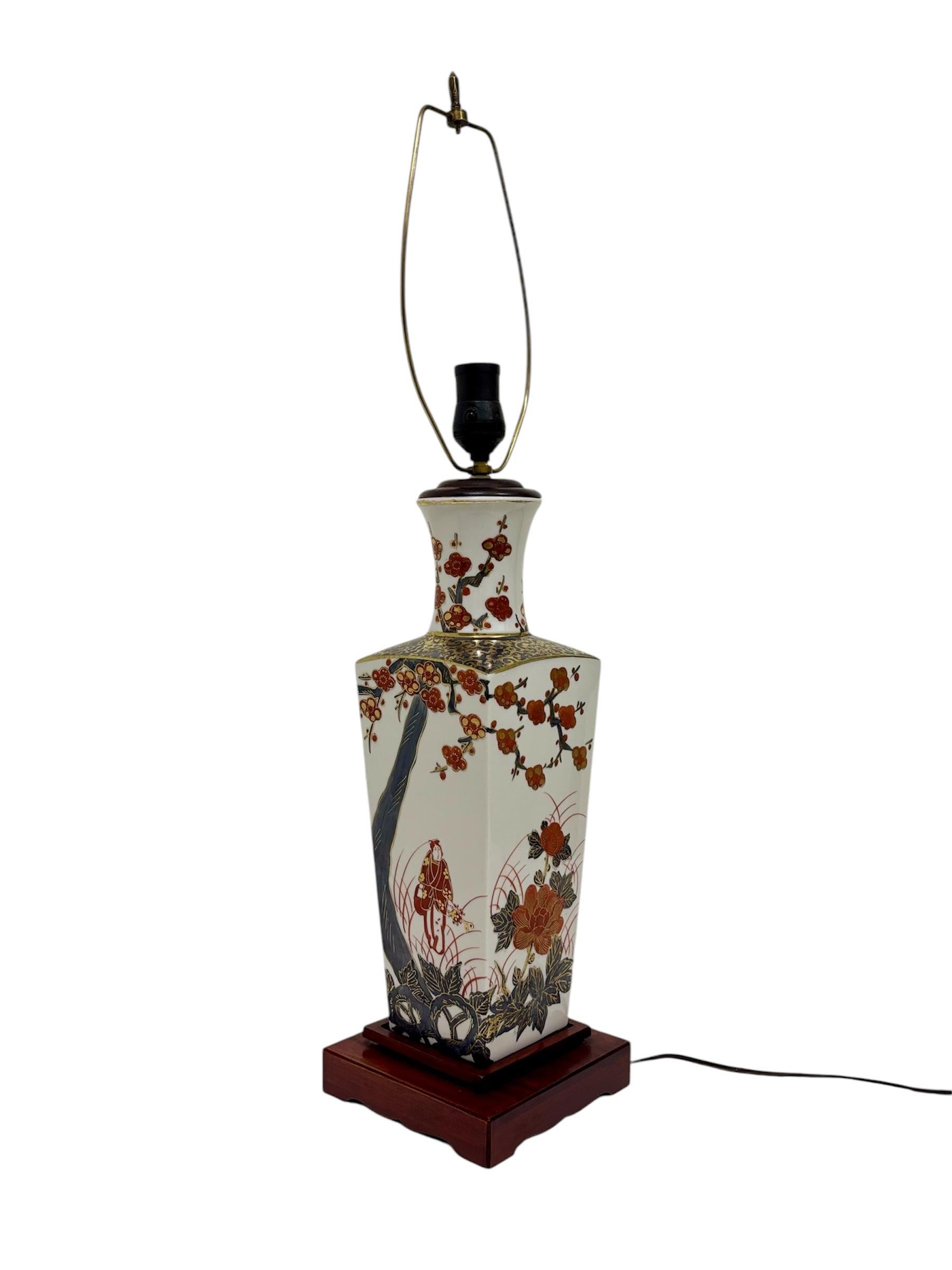 Lámpara Imari japonesa en venta 2