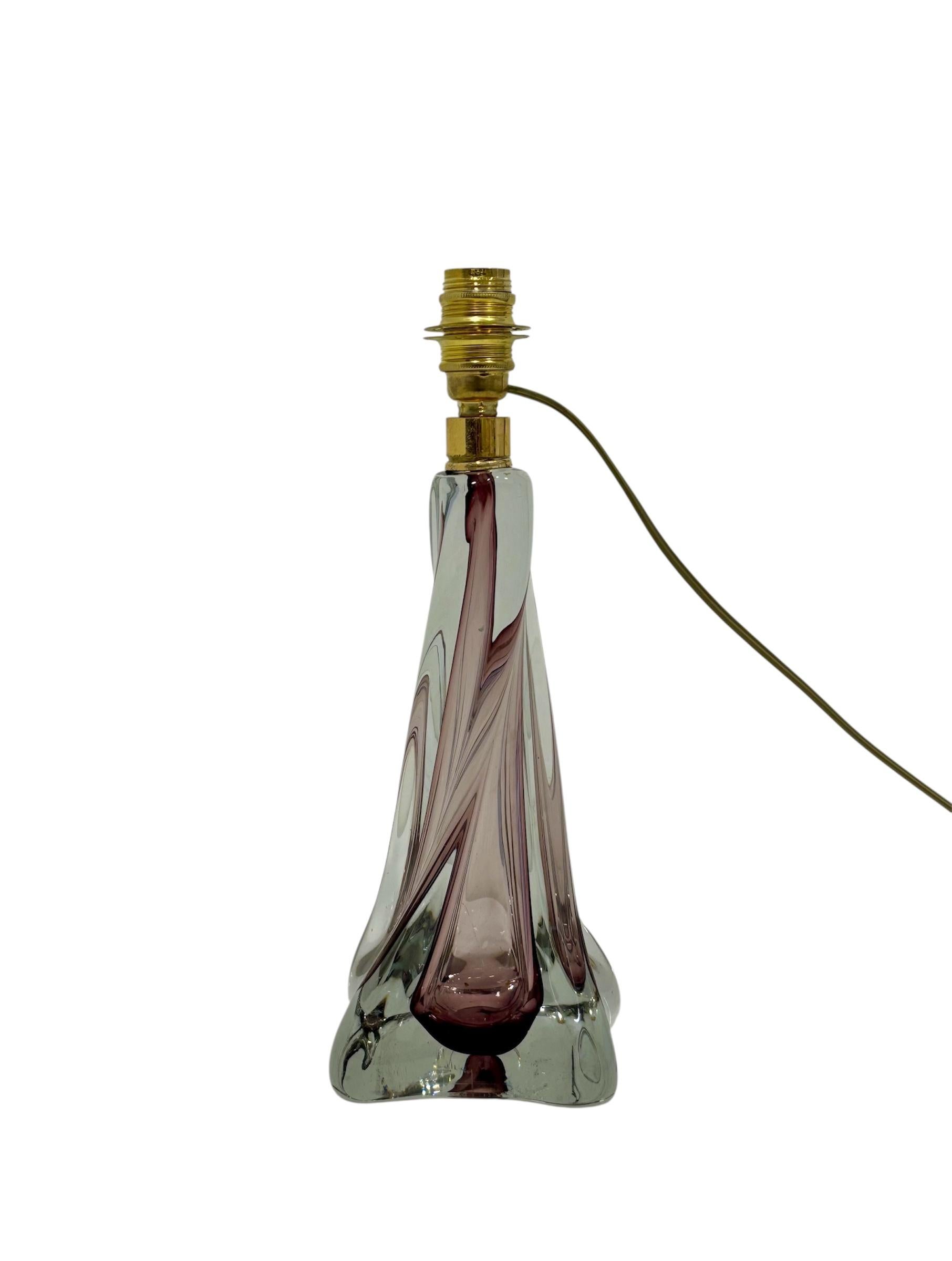 French Lámpara Val Saint Lambert For Sale