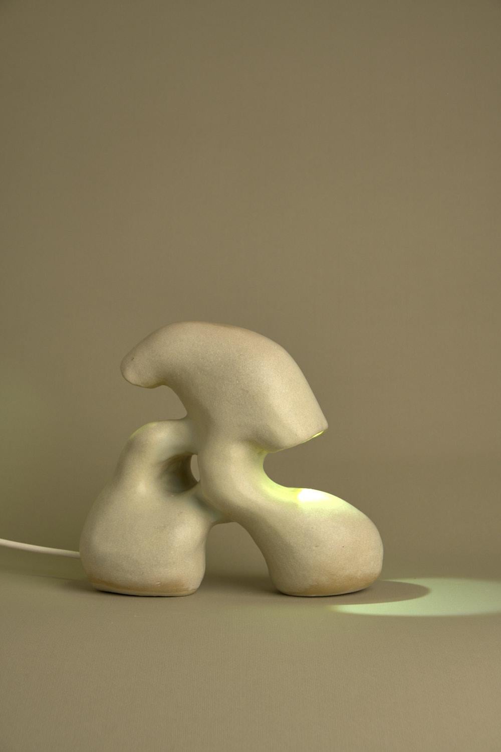 Modern Lamparas Stoneware Lamp by Camila Apaez For Sale