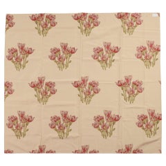 Tissu Lampas avec tulipes