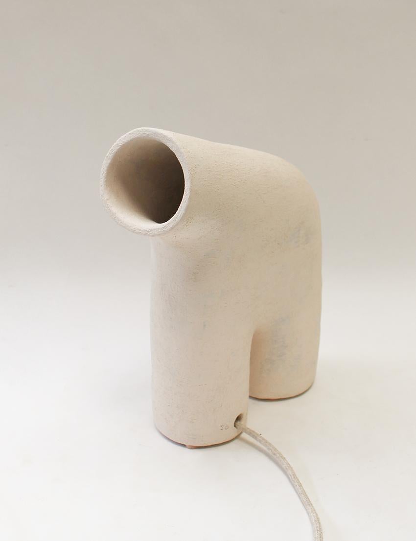 Lampe Arche #6 Stoneware Lamp by Elisa Uberti
Dimensions: W 40 x L 40 x H 60 cm
Materials: Stoneware.
This product is handmade, dimensions may vary.

All our lamps can be wired according to each country. If sold to the USA it will be wired for the