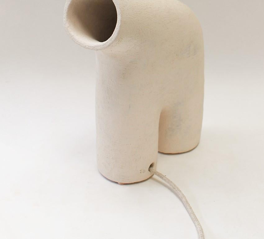 French Lampe Arche #6 Stoneware Lamp by Elisa Uberti For Sale