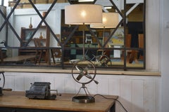 Lampe astrolabe néo-classique par Jean-Pierre Ryckaert 1960's