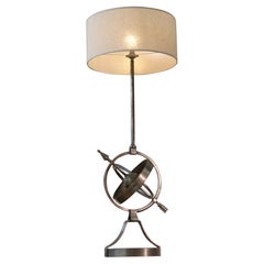 Lampe astrolabe néo-classique par Jean-Pierre Ryckaert 1960's