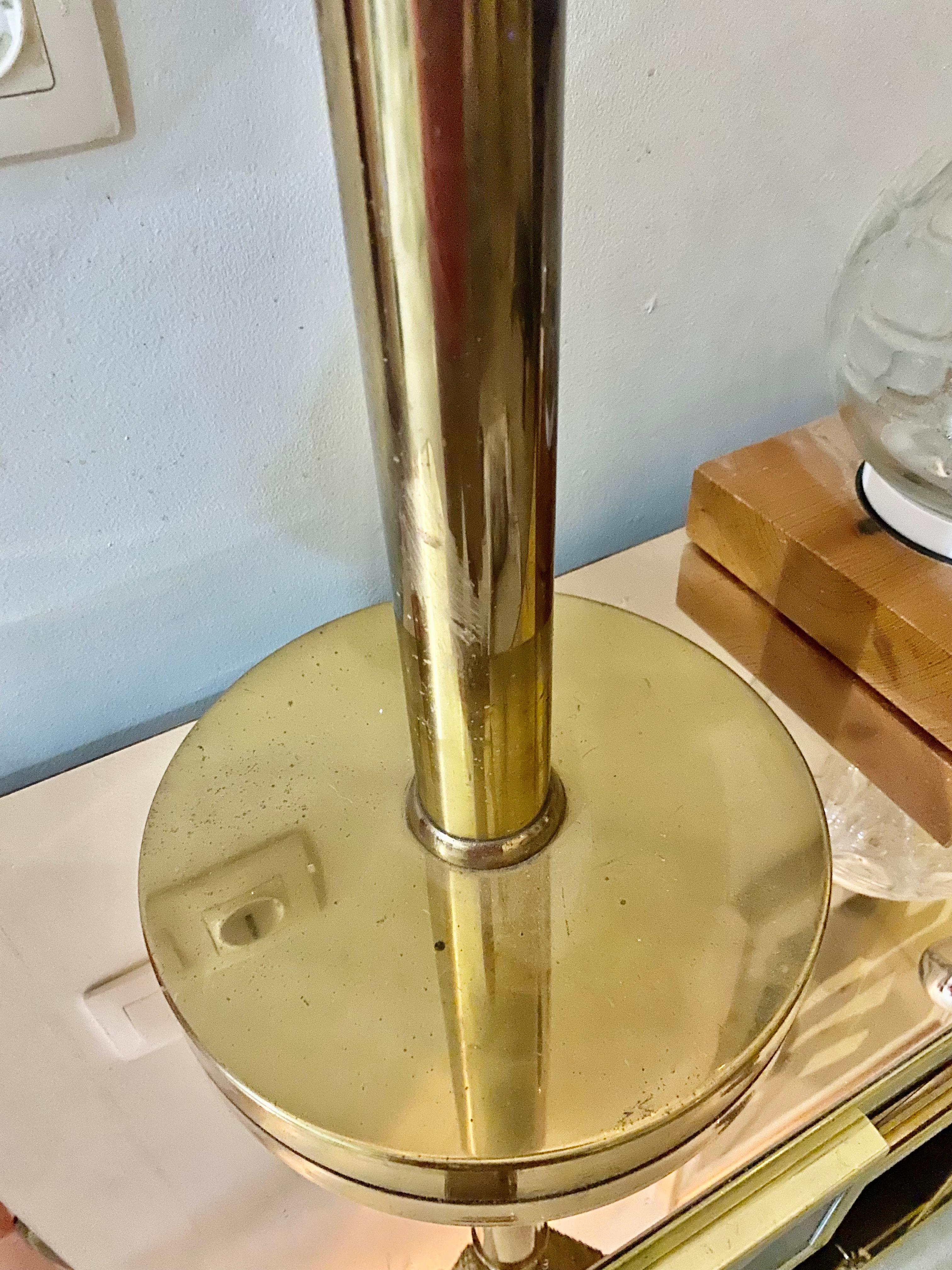 Fin du 20e siècle Lampe attribuée à Willy Darot en agate et bronze, Netherland, 1970 en vente