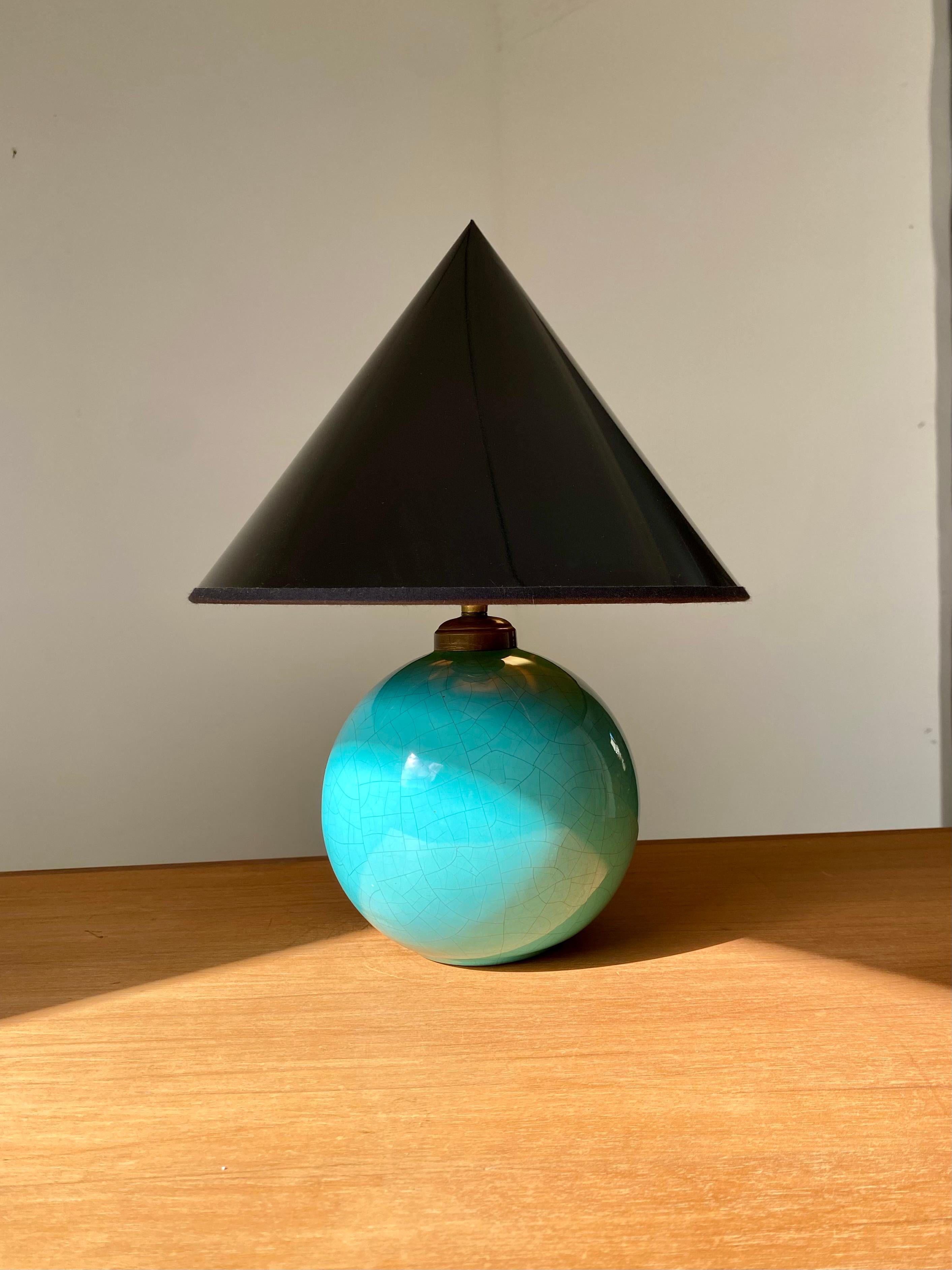 Céramique Lampe céramique turquoise en vente