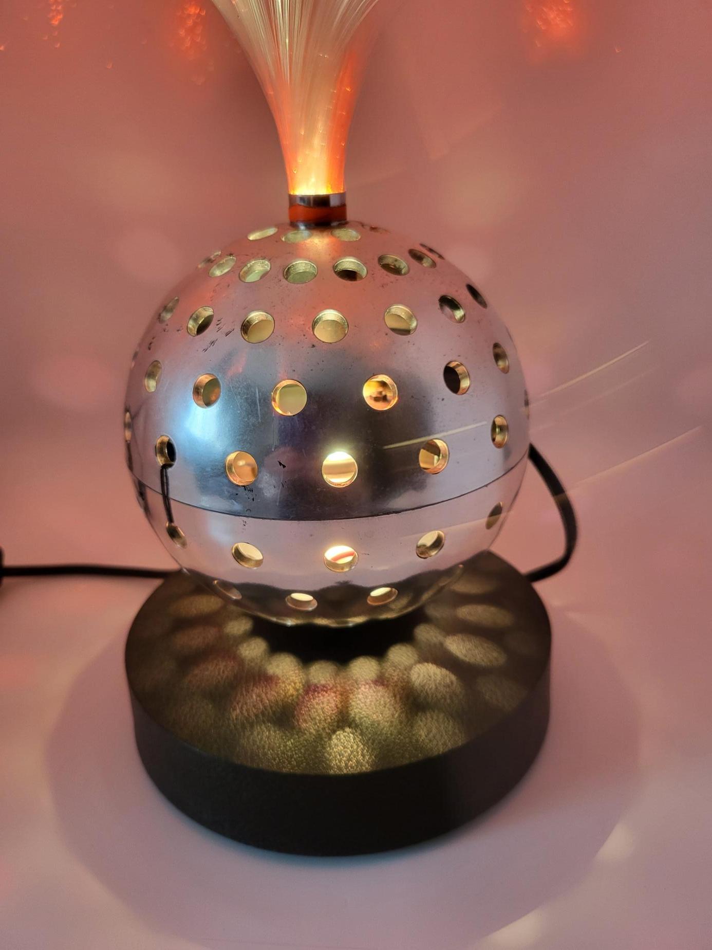 Lampe Cima International en fibre optique Design 1970 Space Age Deutschland, Space Age im Angebot 1