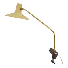 Lampe de bureau avec pince étau origine allemande 1960's