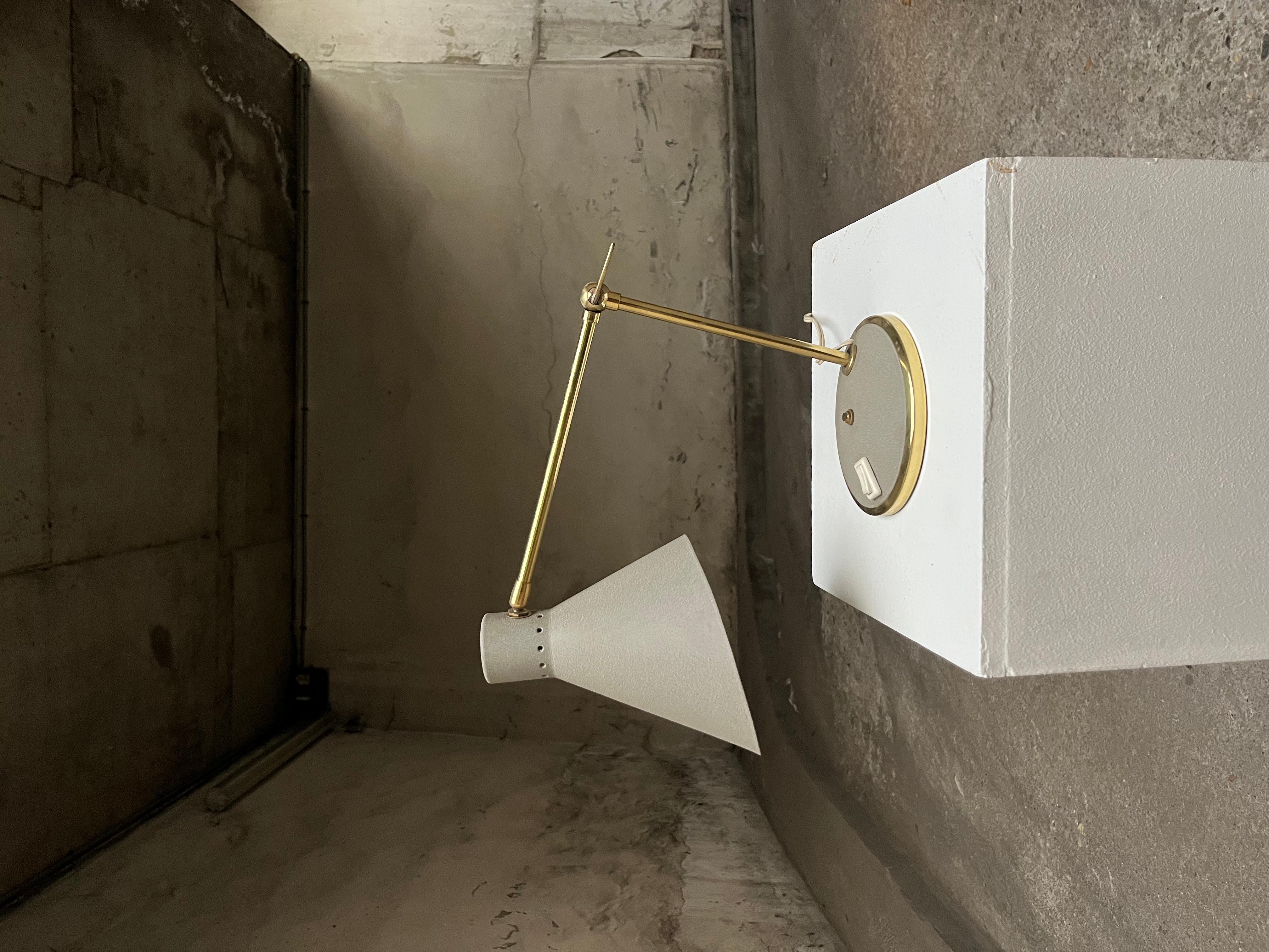 Métal lampe de bureau vintage 1960 Français signée en vente