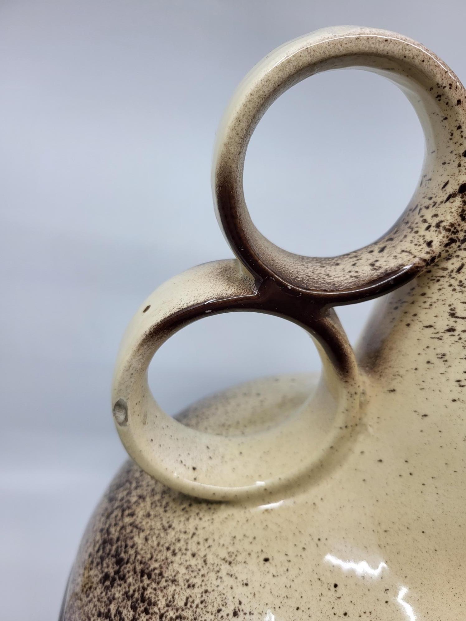 Lampe de sol  West Germany en céramique Beige et Marron Vintage Germany 1960 For Sale 5