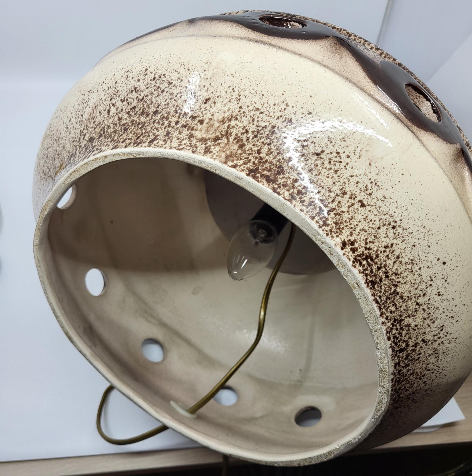 Lampe de sol  West Germany en céramique Beige et Marron Vintage Germany 1960 For Sale 13