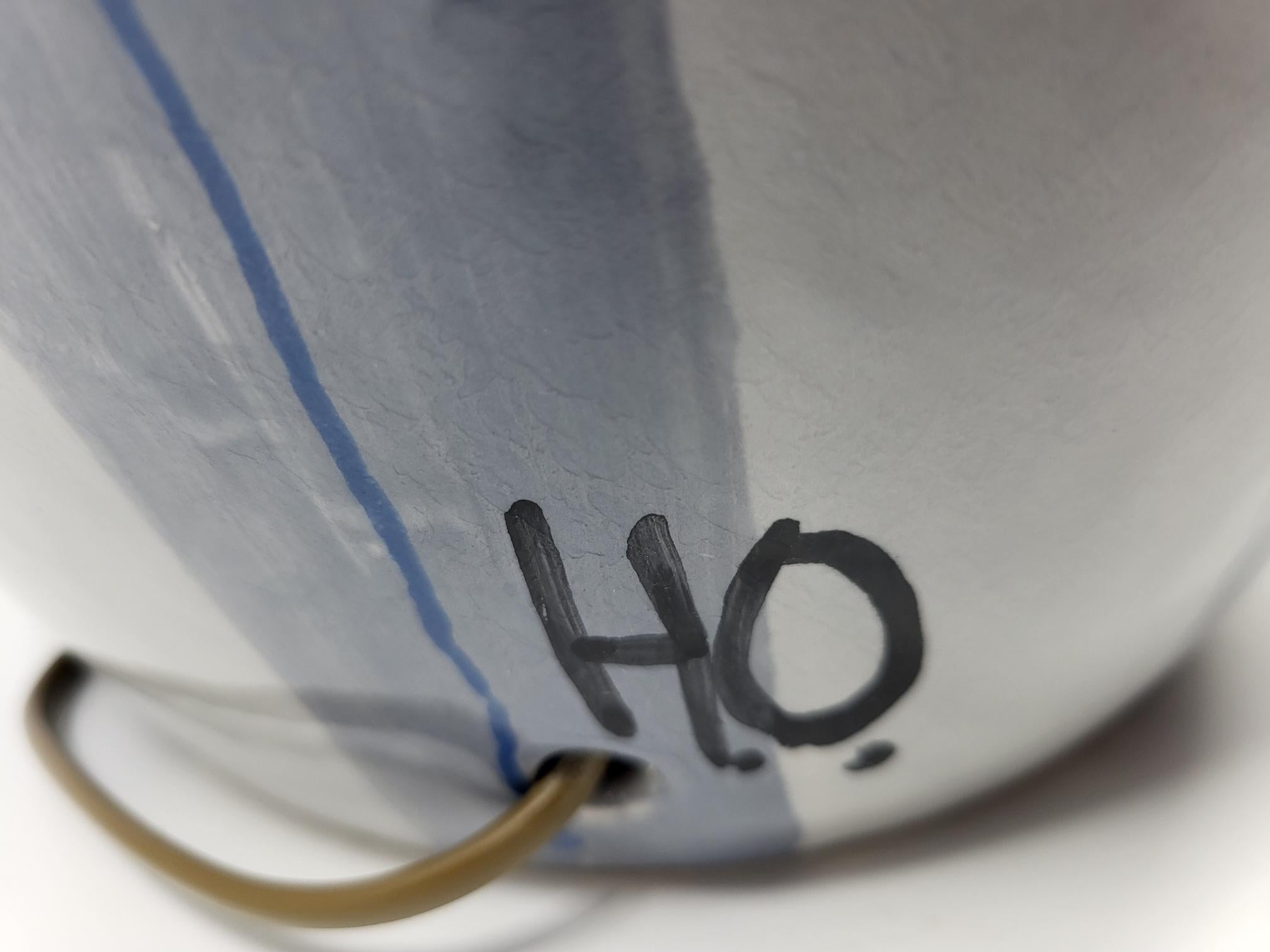 Lampe de table Hubert Olivier en céramique décor Art déco France 1980 For Sale 2