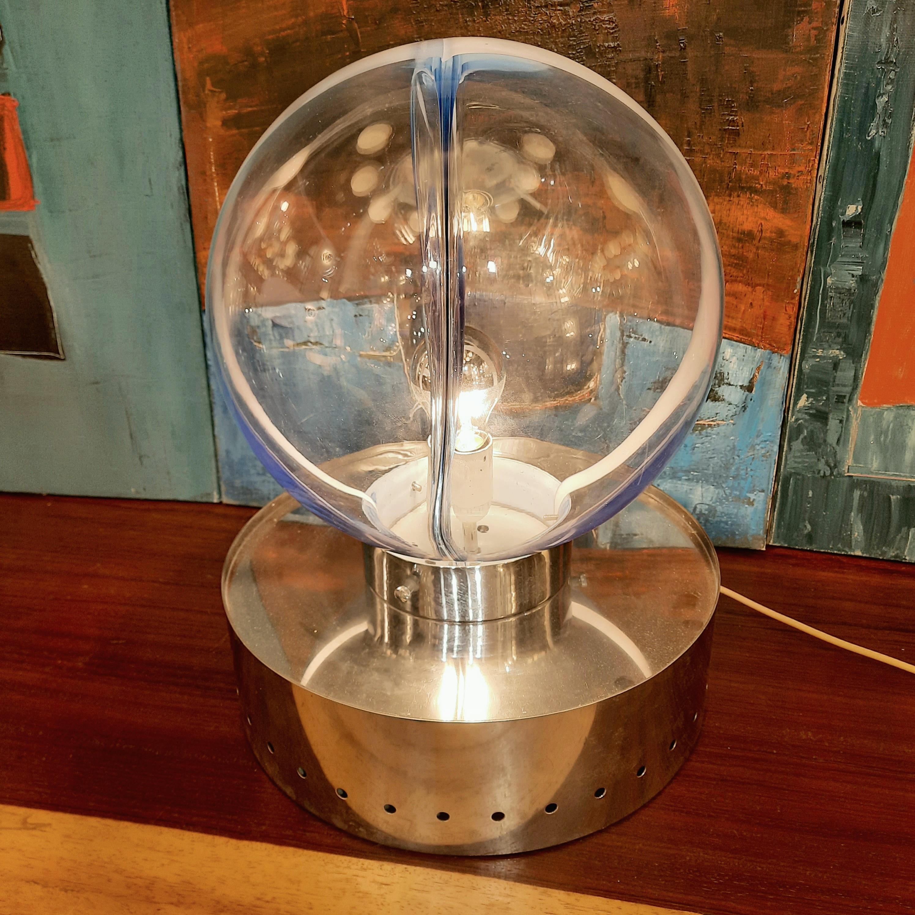 Fin du 20e siècle Lampe de table Membrane par Toni Zuccheri Venini, 1960 en vente