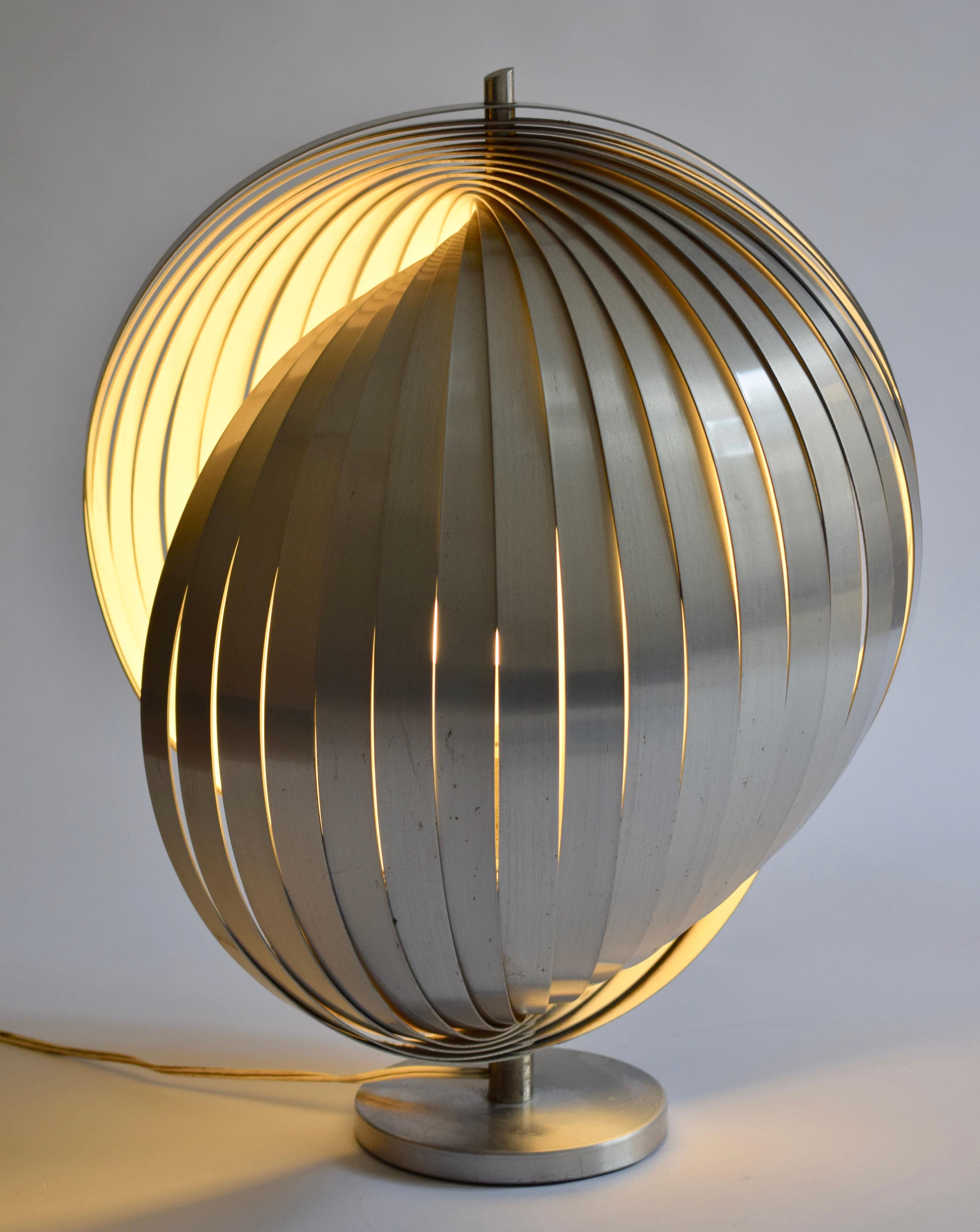 Lampe de Table « Moon » par Henri Mathieu, France, 1970 Bon état - En vente à PARIS, FR
