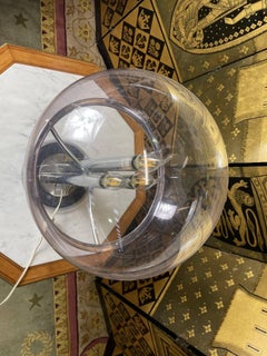 Lampe en chrome et plexiglas 1970