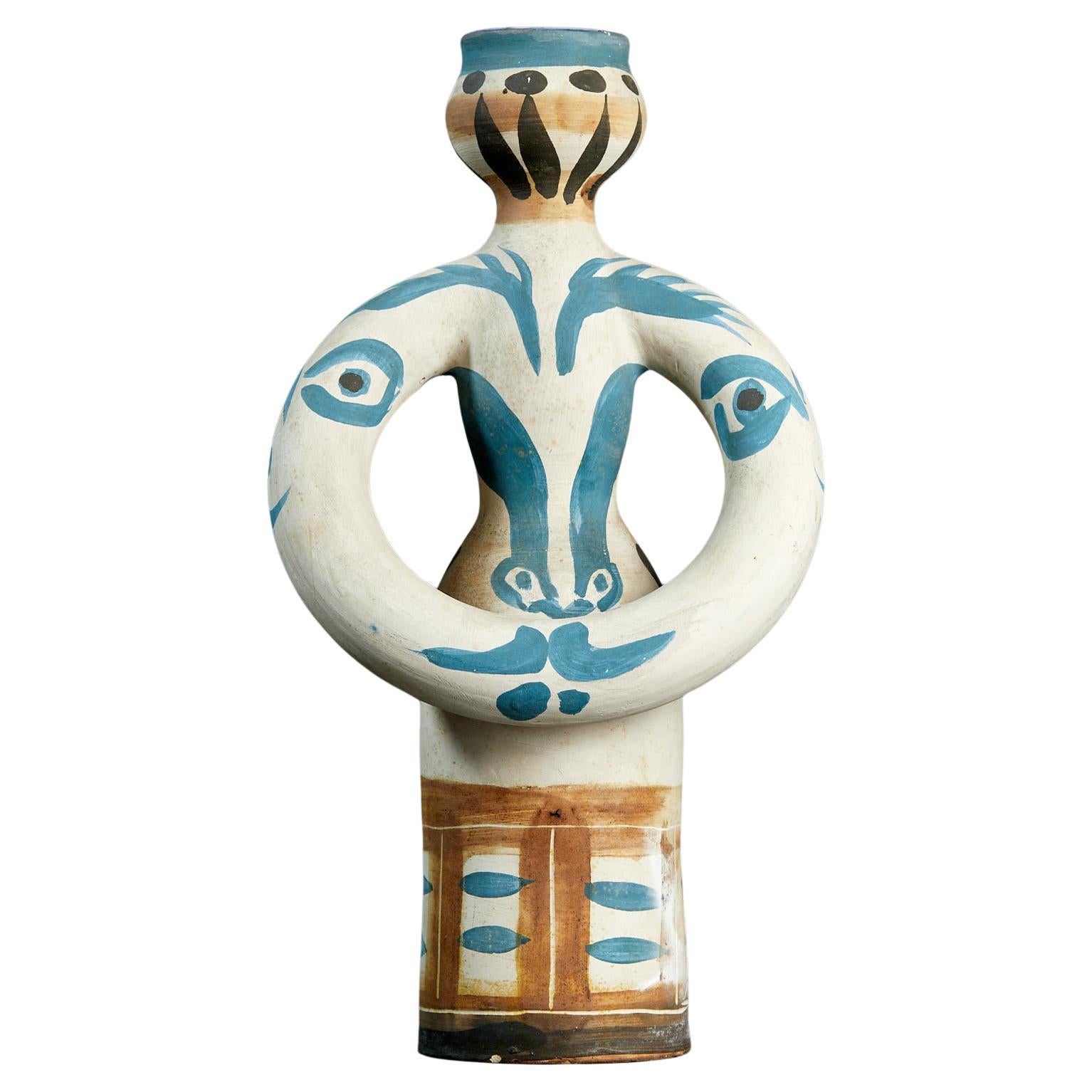 Lampe Femme, vase tourné, Pablo Picasso Madoura, édition Madoura, 1955