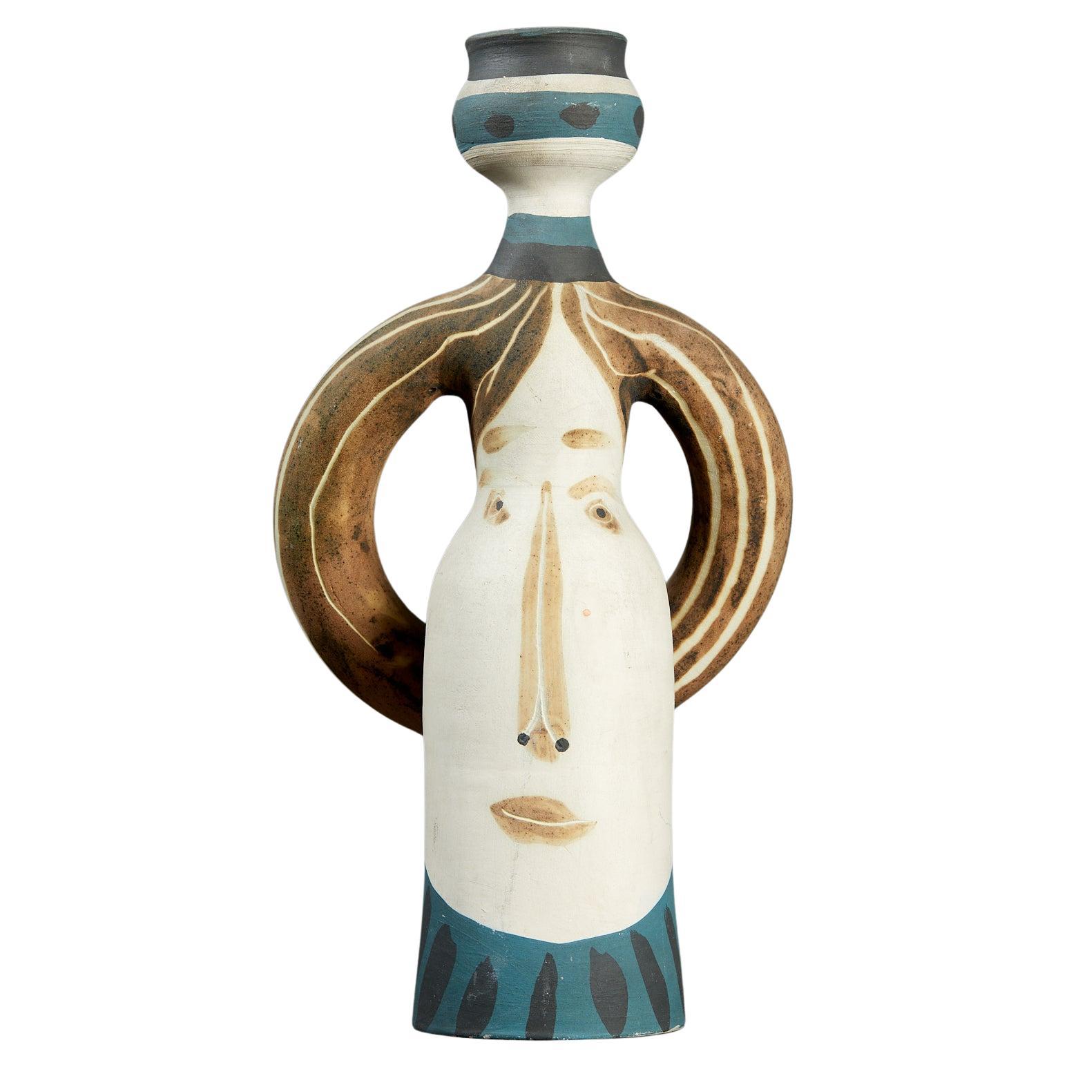 Lampe Femme, vase tourné, Pablo Picasso Madoura, édition Madoura, 1955