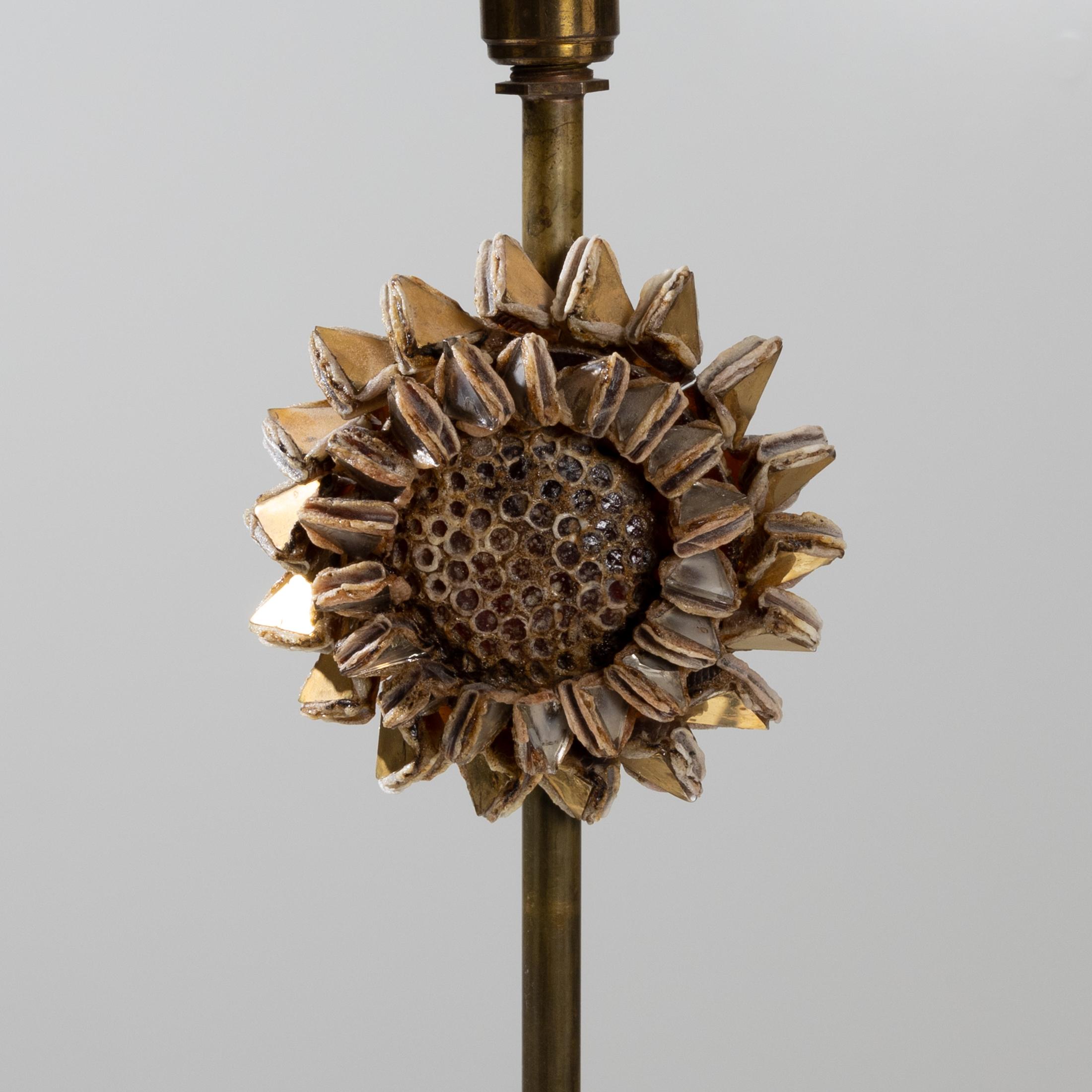 Mid-Century Modern Lampe Fleur de Line Vautrin, Lampe de Table Talosel, France