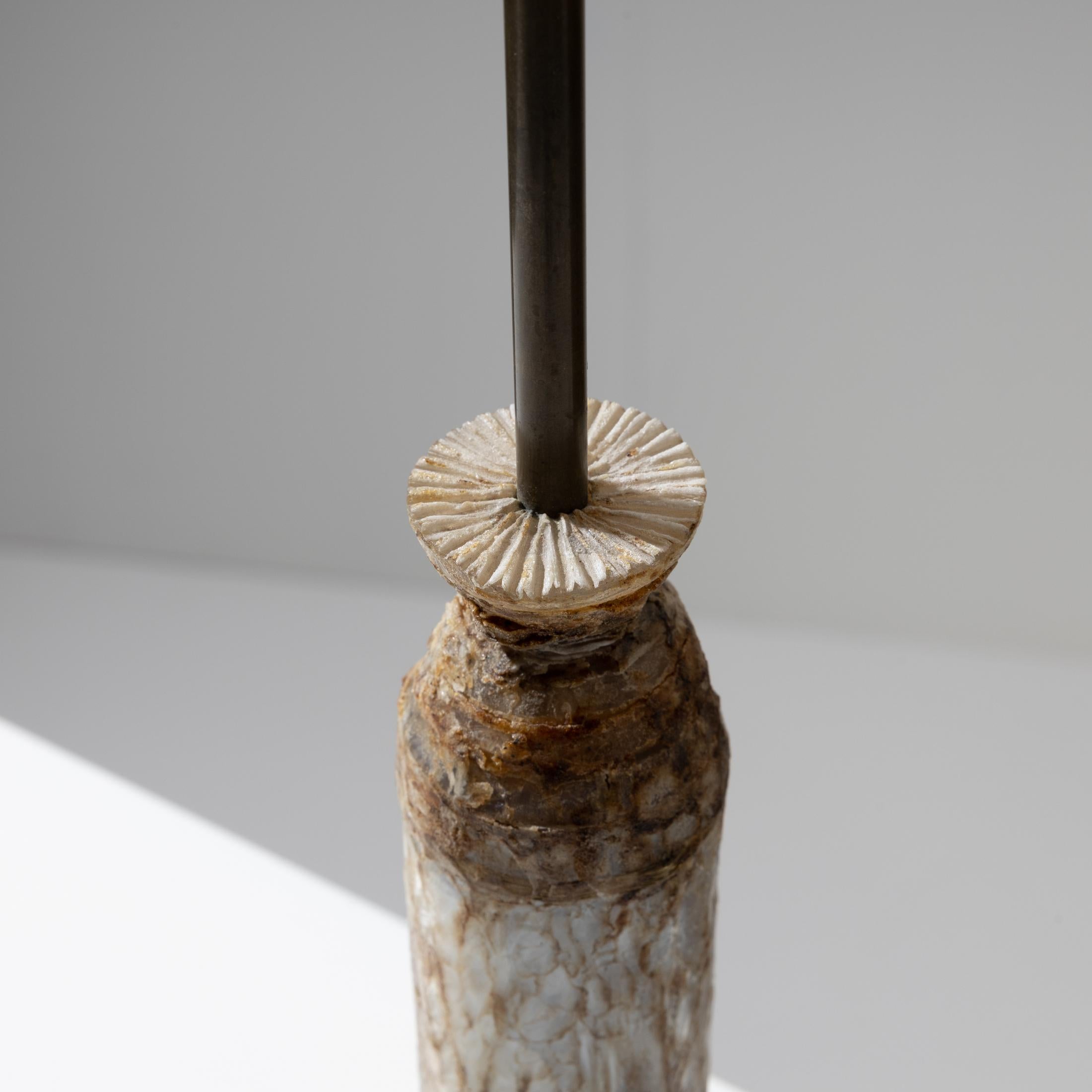 20ième siècle Lampe Fleur de Line Vautrin, Lampe de Table Talosel, France