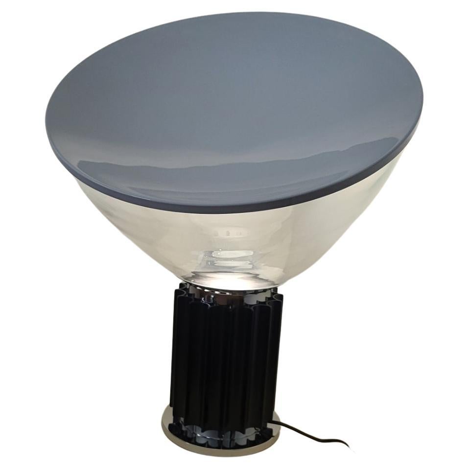 Lámpara FLOS Taccia negra en vidrio diseño Achille et Pier Castiglioni  Italia 1960 Italiano en venta