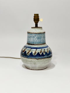 Lampe française en céramique Michel Barbier en céramique, France, années 1970