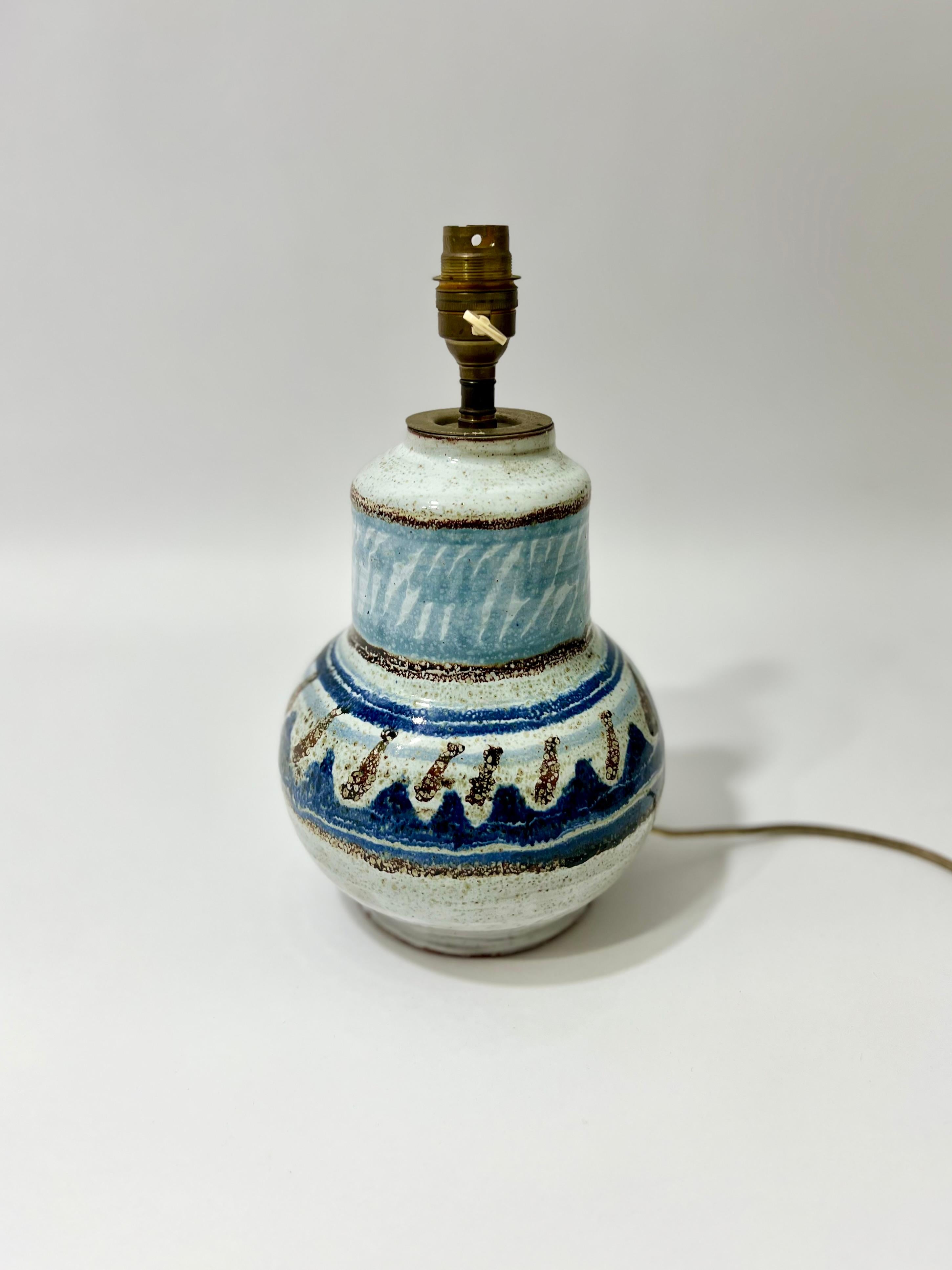 Other Lampe française en céramique Michel Barbier en céramique, France, années 1970 For Sale
