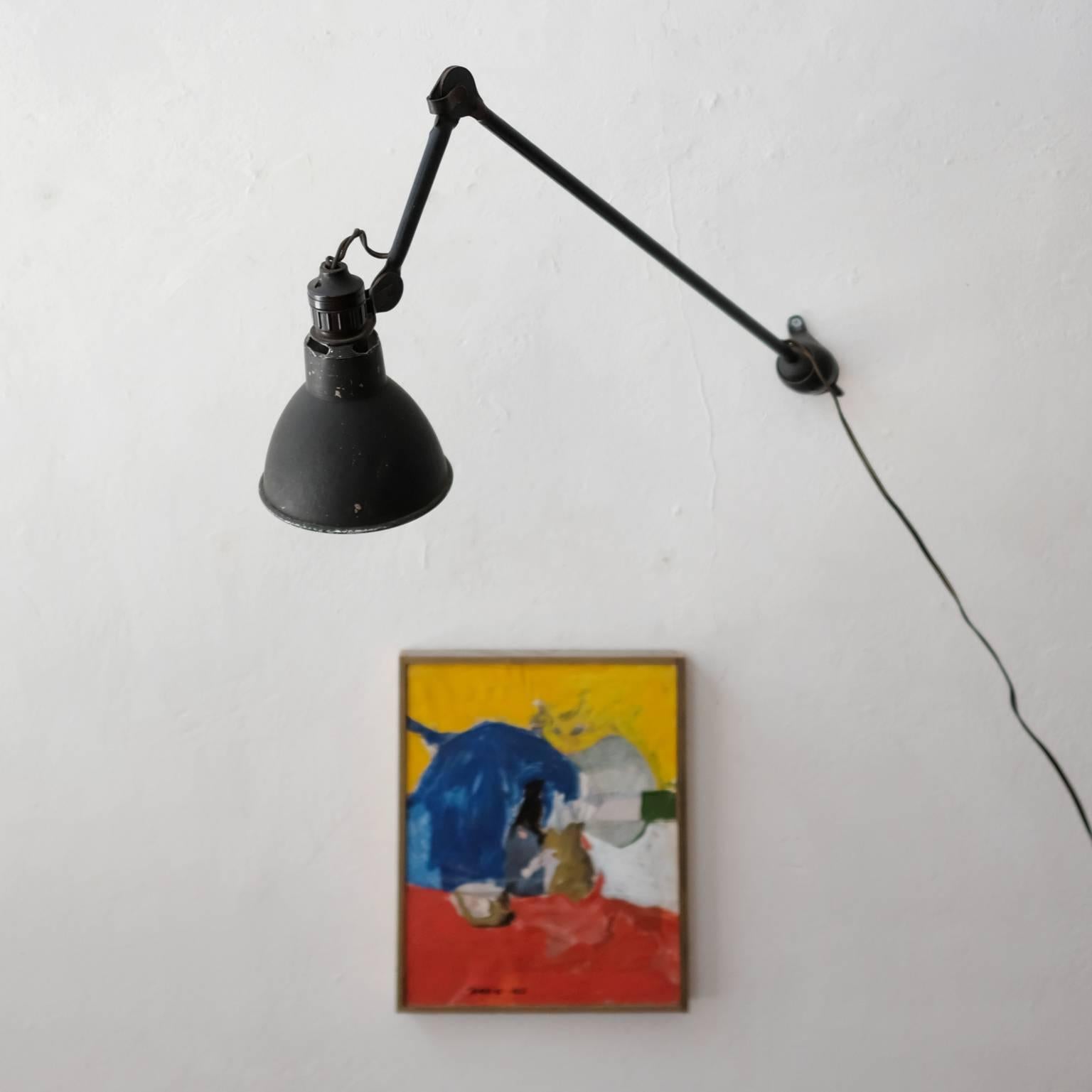 Industrial Lampe Gras Architectural Wall Lamp, 1930s