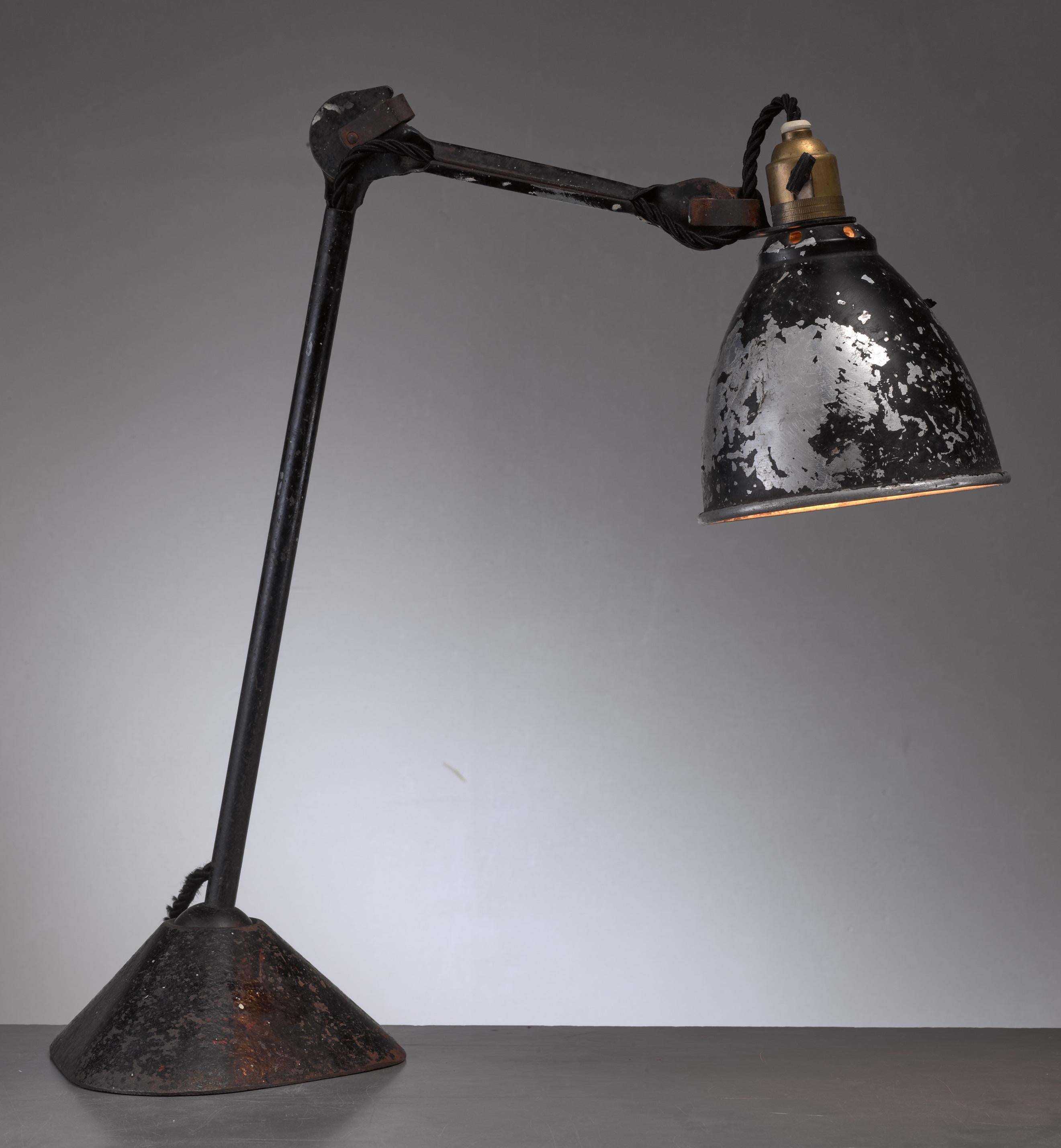 French Lampe Gras Table Lamp by Didier des Gachons & Ravel, France, 1920s For Sale