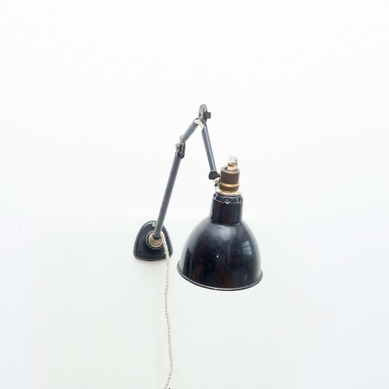 Lampe Gras with Ball Joint Wall Lamp, circa 1930 For Sale 2