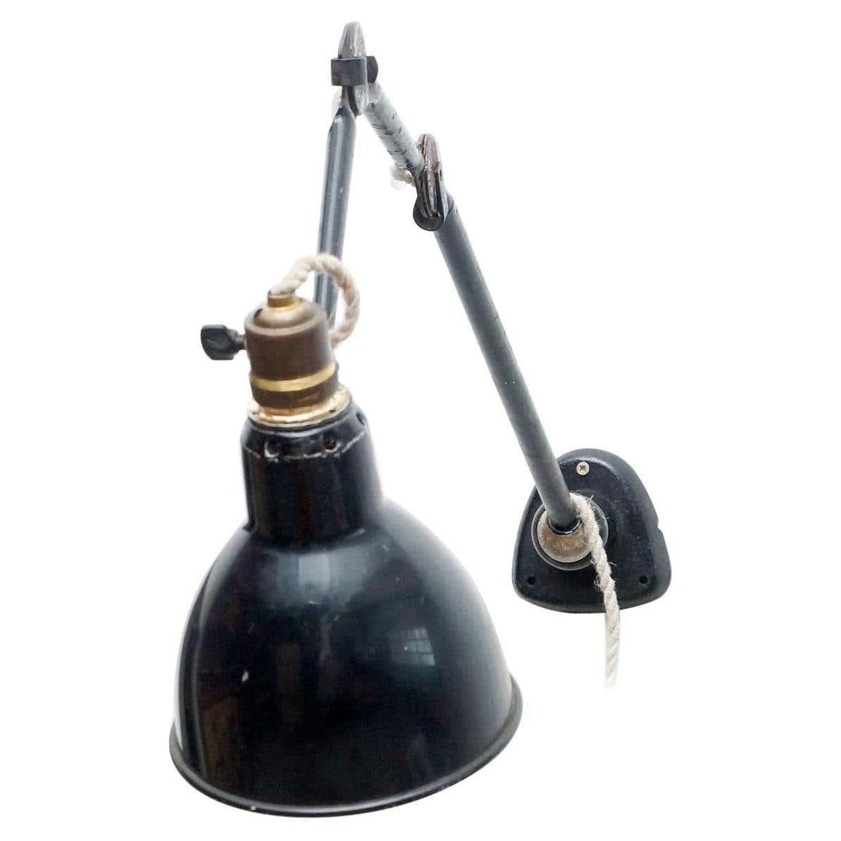 Lampe Gras with Ball Joint Wall Lamp, circa 1930 For Sale 4