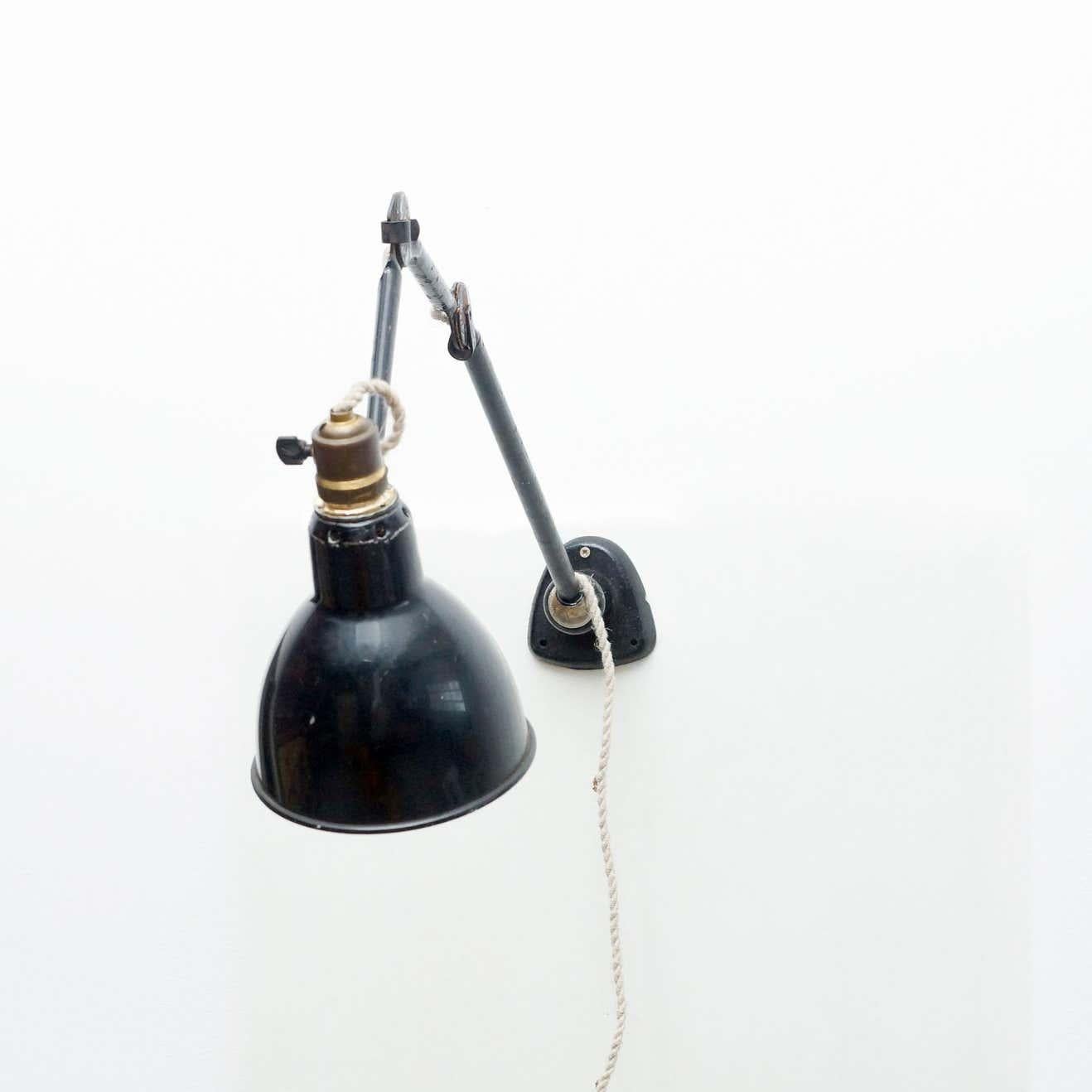 Lampe Gras with Ball Joint Wall Lamp, circa 1930 For Sale 1