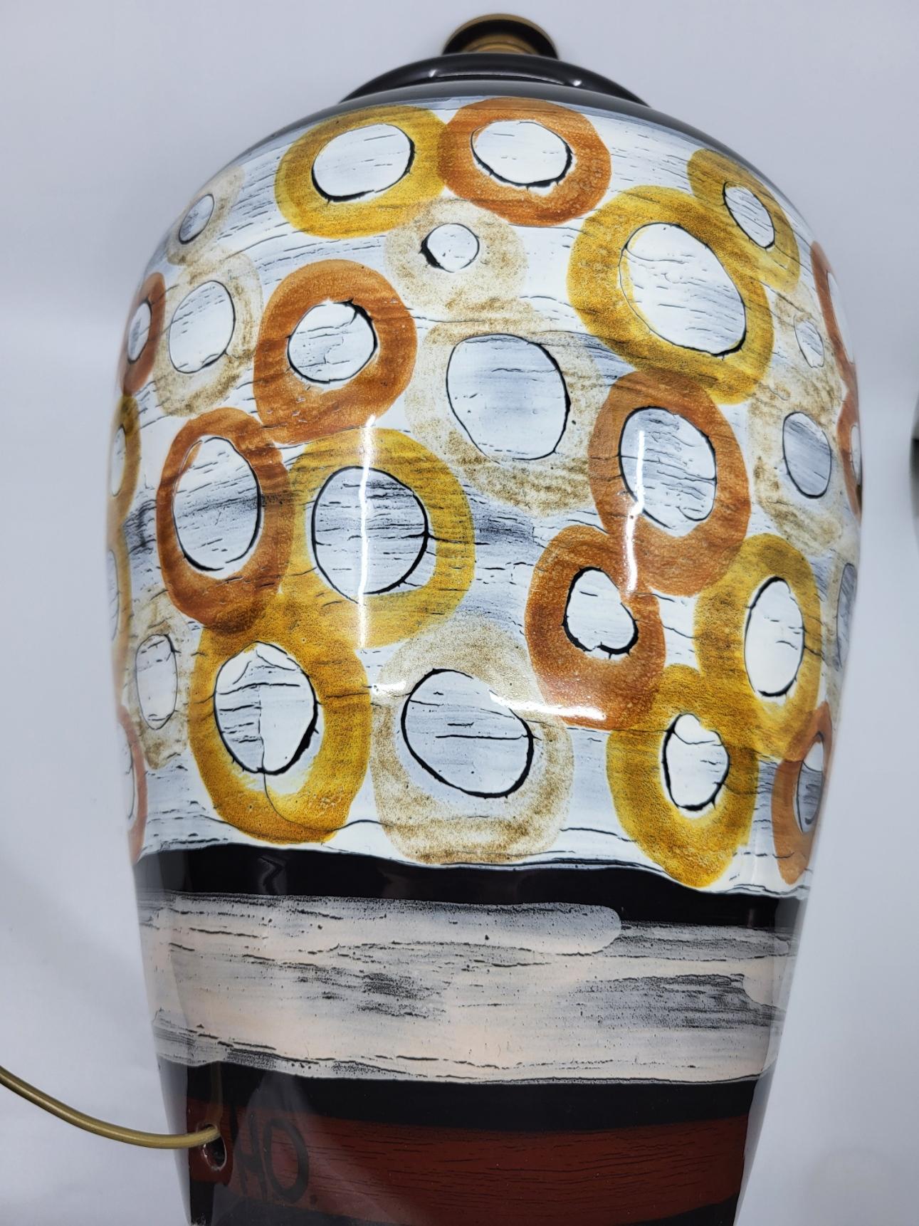 Lampe Hubert Olivier aus französischem Céramique um 1990 im Angebot 5