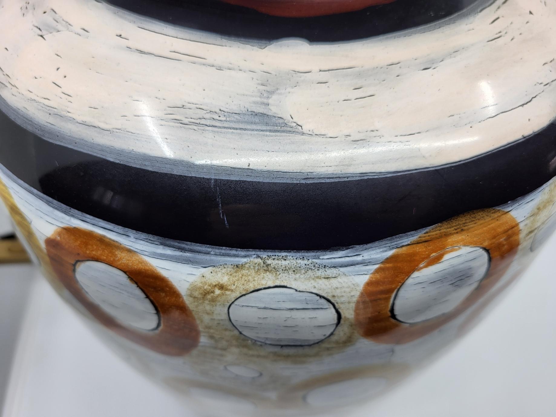 Lampe Hubert Olivier aus französischem Céramique um 1990 im Angebot 6