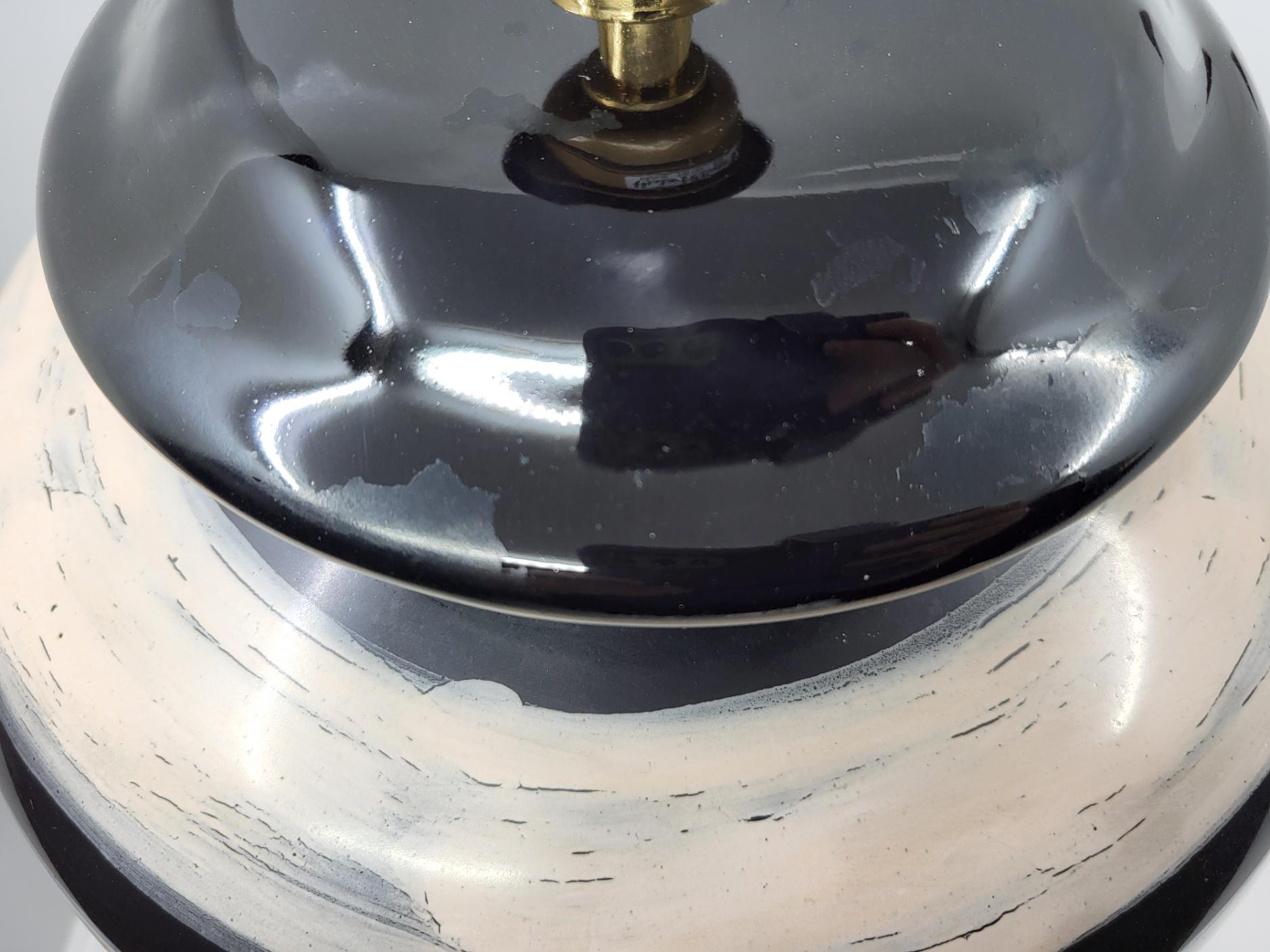 Lampe Hubert Olivier aus französischem Céramique um 1990 im Angebot 7