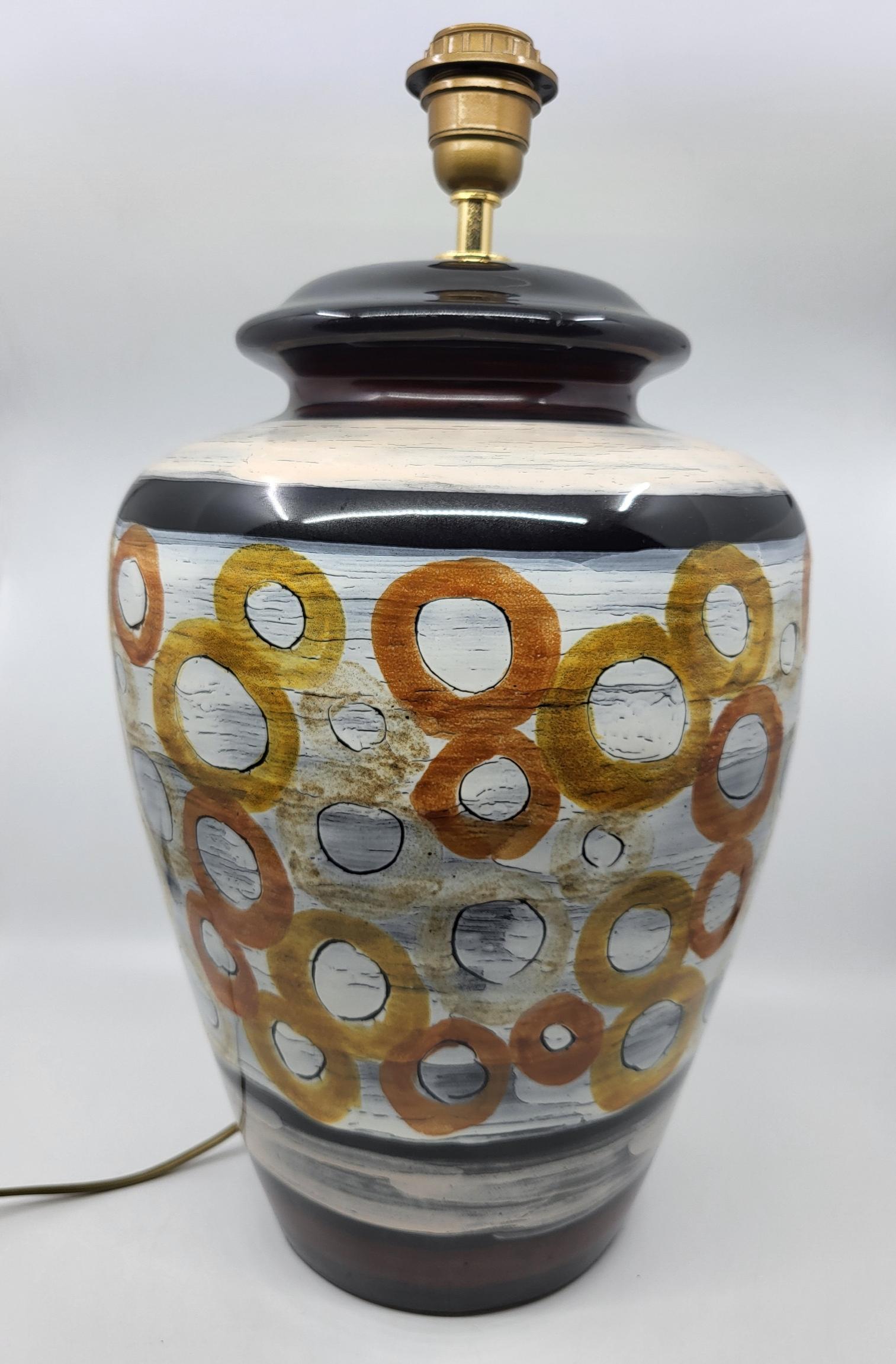 Lampe Hubert Olivier aus französischem Céramique um 1990 (Moderne) im Angebot