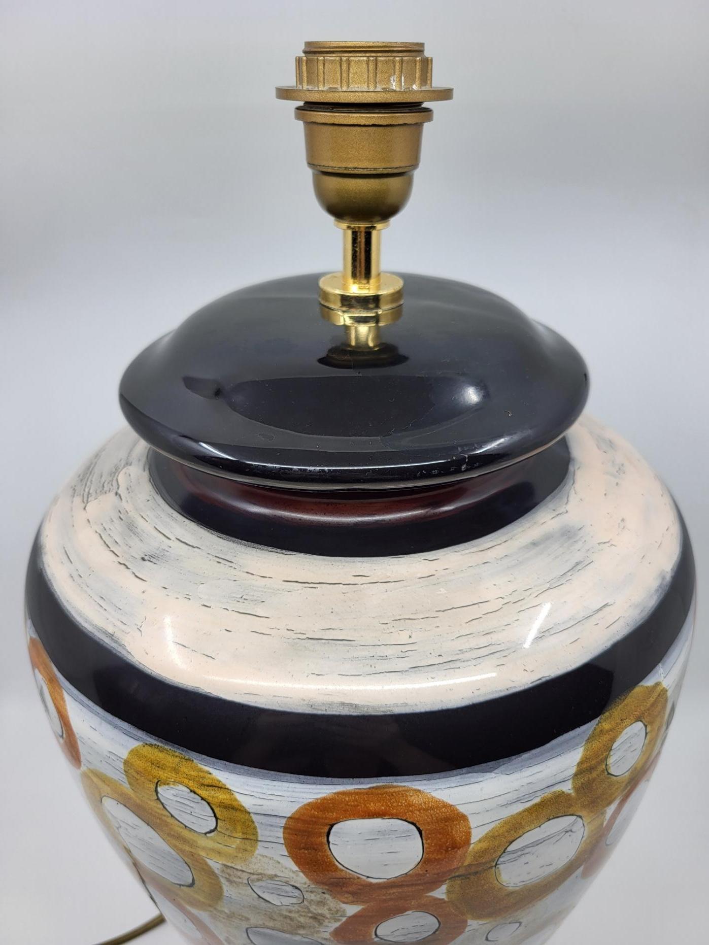 Lampe Hubert Olivier aus französischem Céramique um 1990 (Französisch) im Angebot