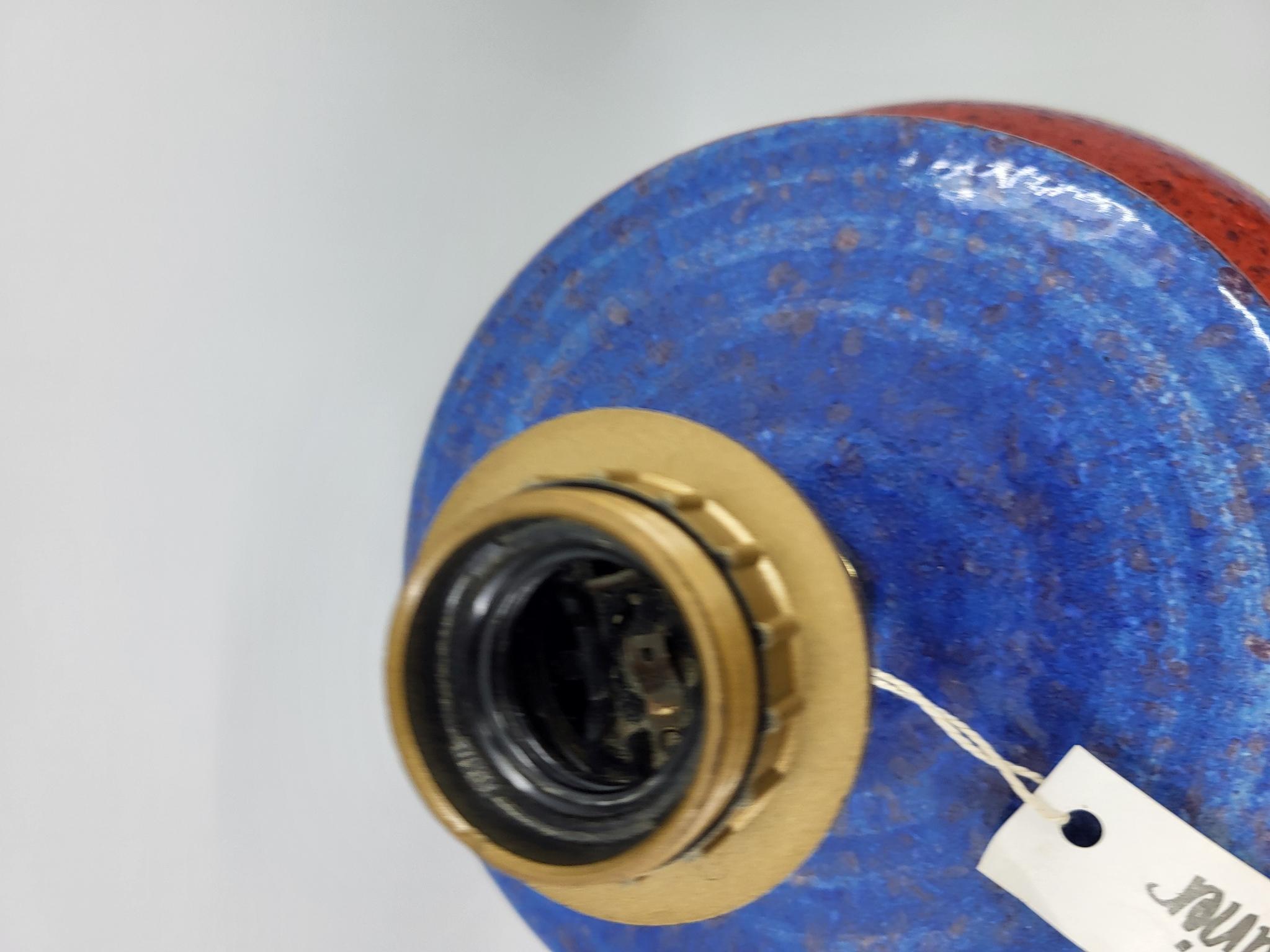 Lámpara Hubert Olivier en céramique multicolore Costa Azul Francia 1980 en venta 4