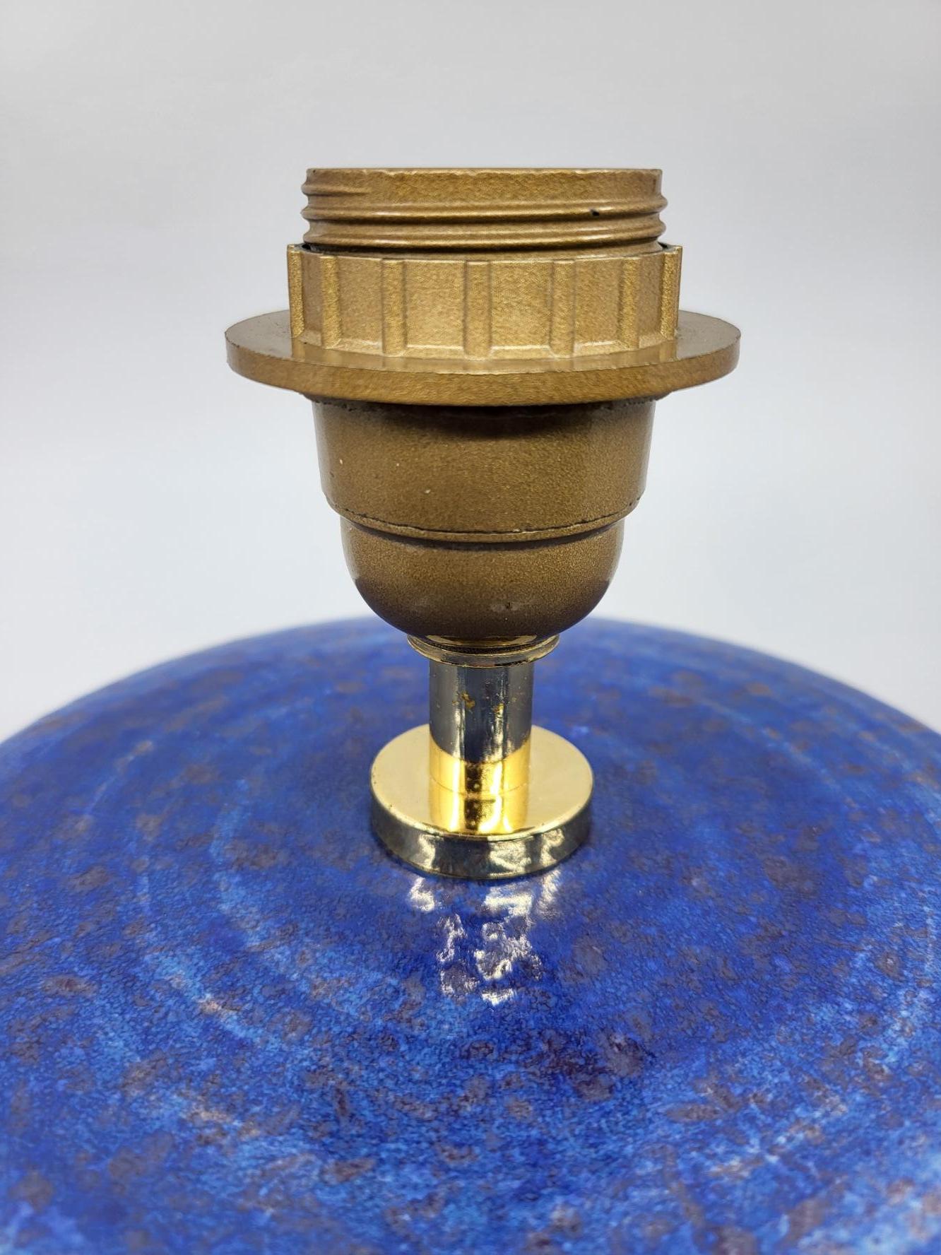 Lámpara Hubert Olivier en céramique multicolore Costa Azul Francia 1980 Francés en venta