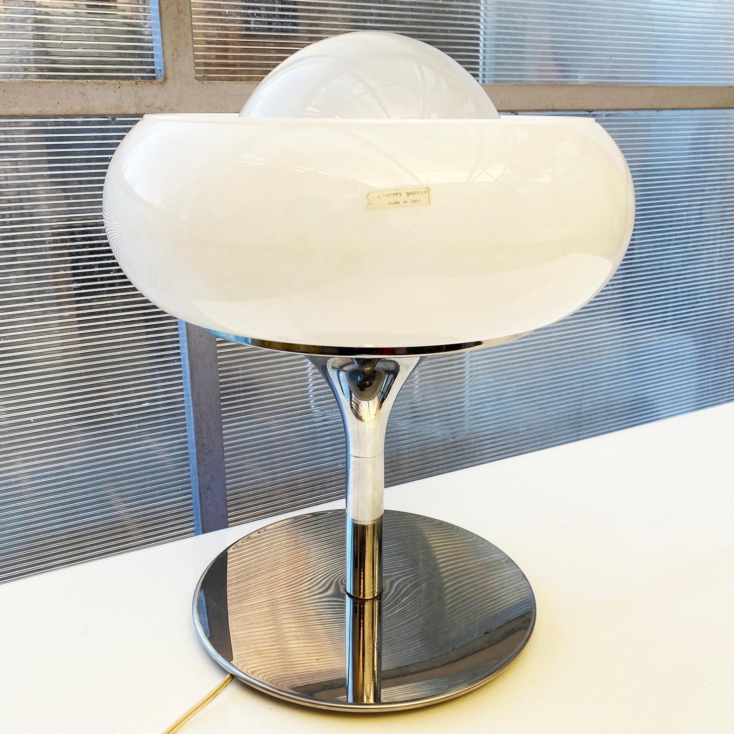 Italian Lampe Jadran Harvey Guzzini Années 70 Space Age