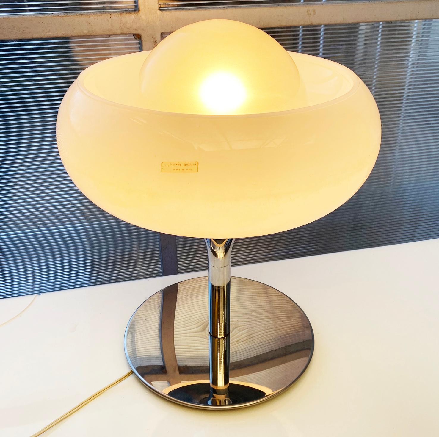 Lampe Jadran Harvey Guzzini Années 70 Space Age 3