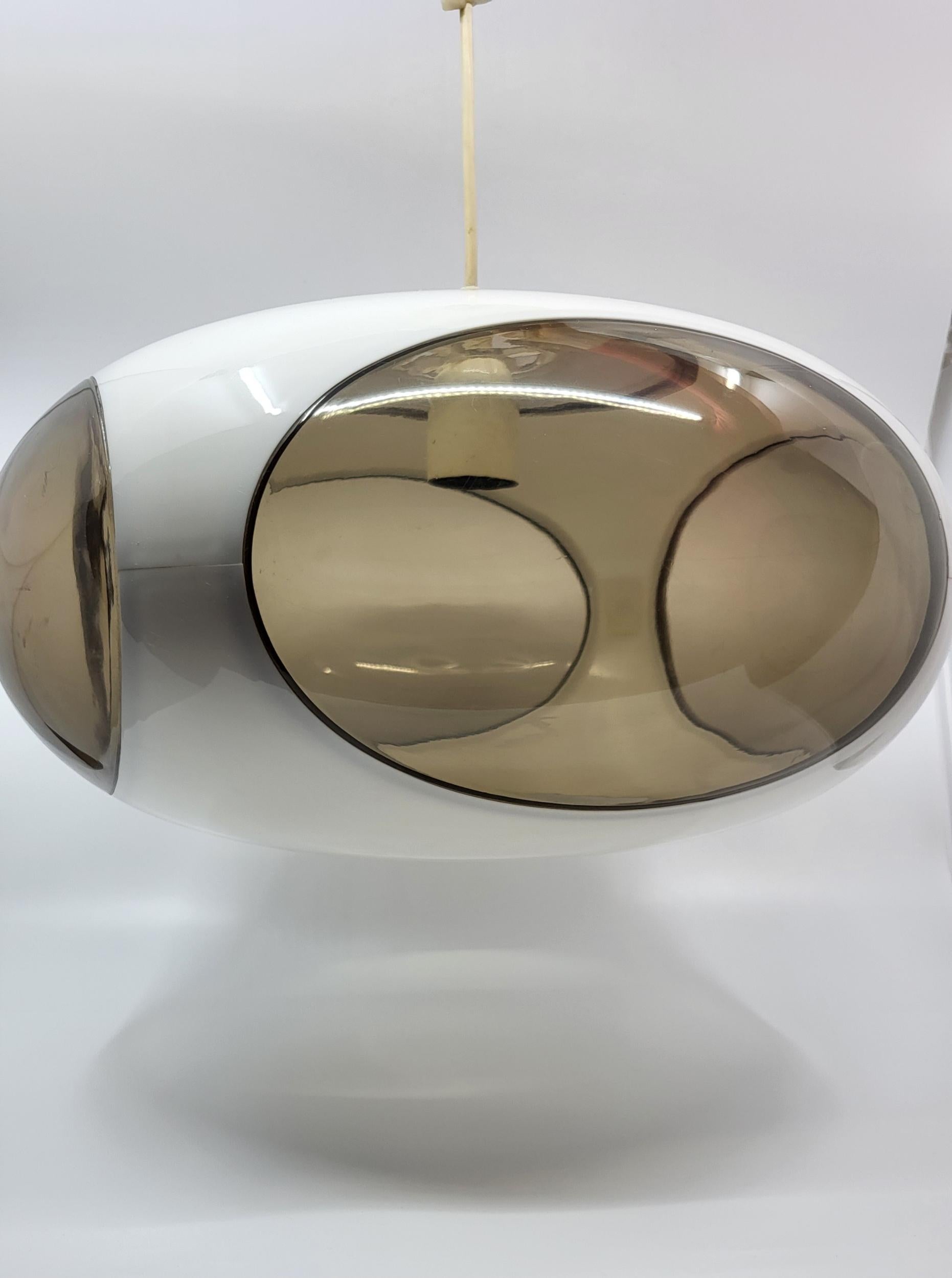 Lampe, Lustre à suspension de Luigi Colani UFO Space Age,  1970 (Italienisch)