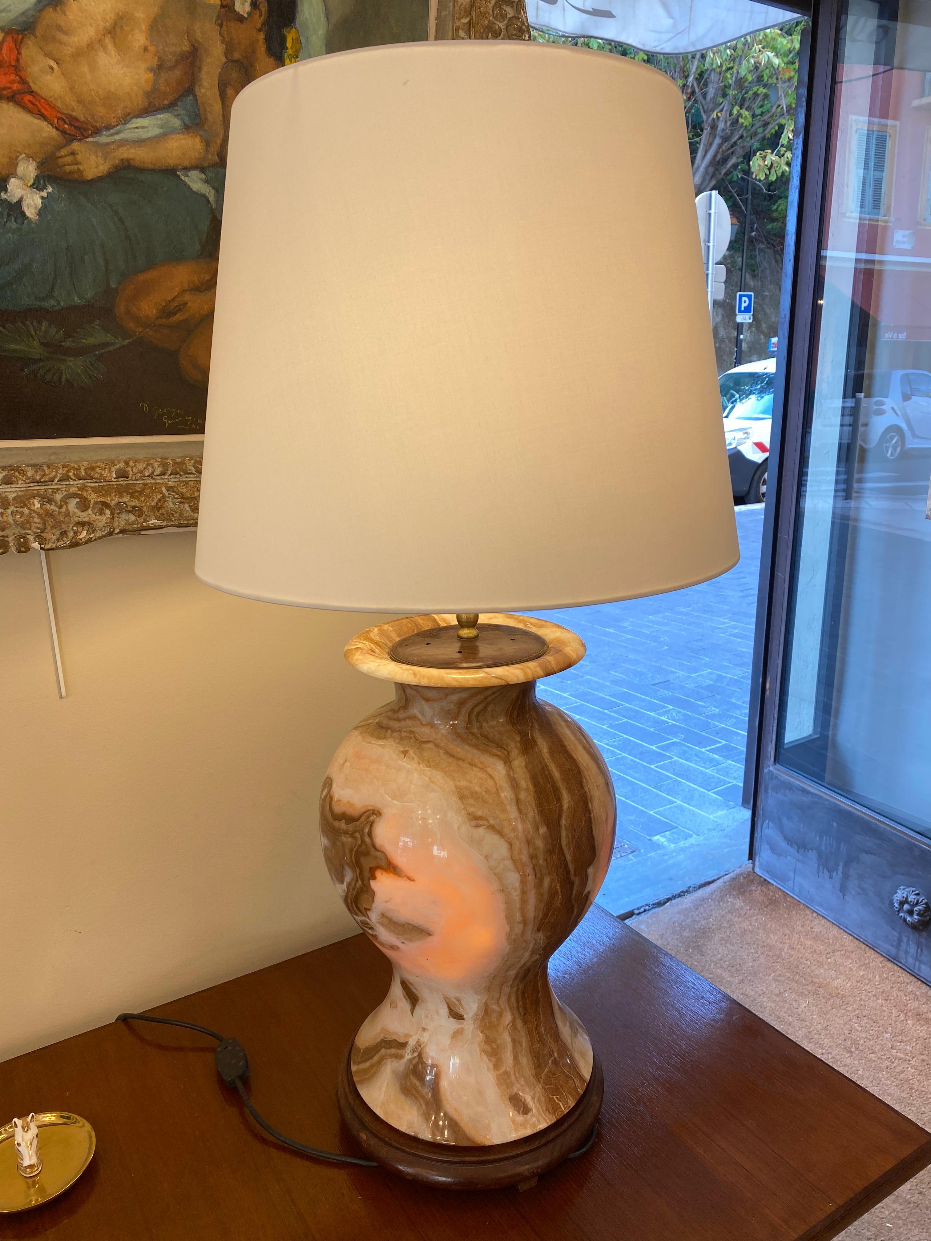Late 20th Century Lampe Onyx  For Sale