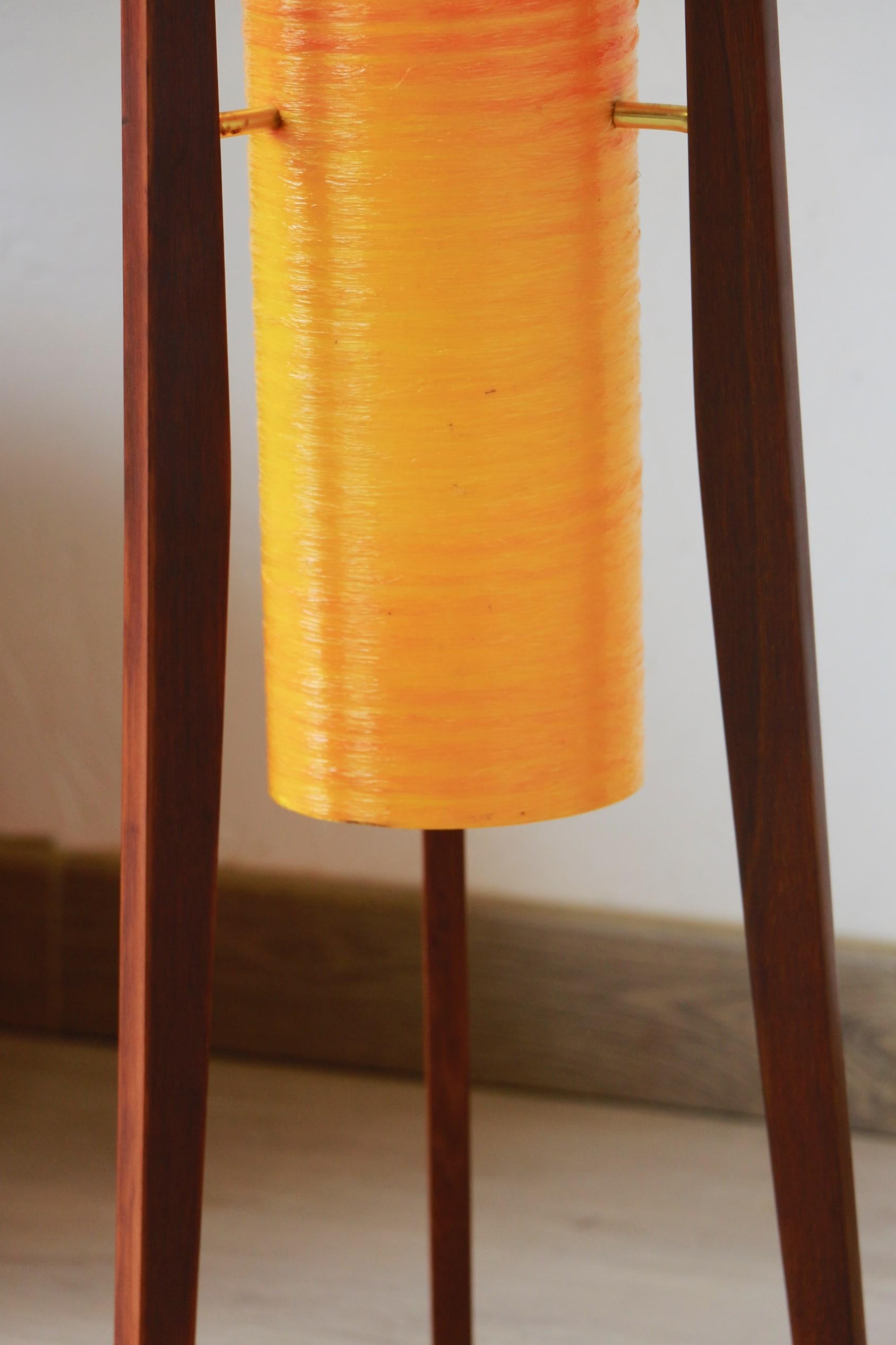 Lampe Rocket jaune/orange  en vente 7