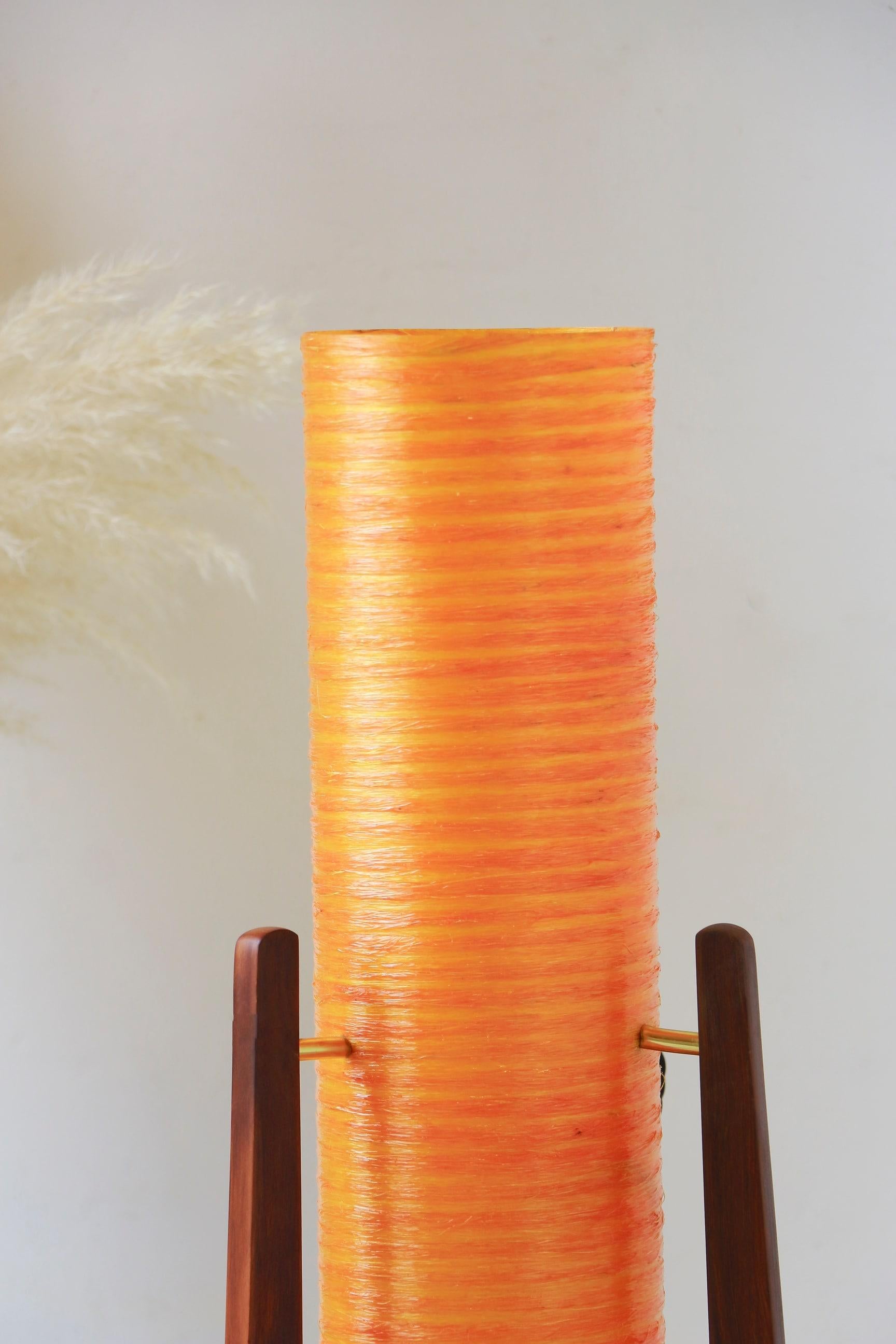 Tchèque Lampe Rocket jaune/orange  en vente