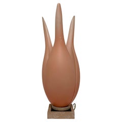 Lampe tulipe fleur rose DLG Liane Rougier