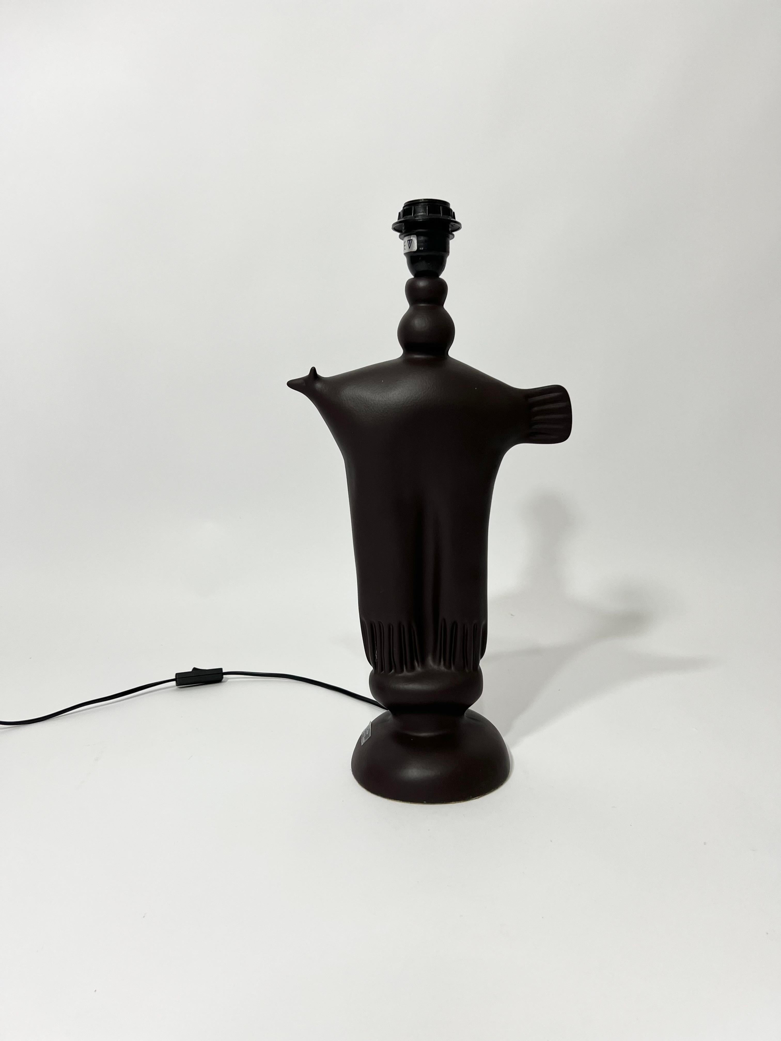 Lampe de table zoomorphic en céramique par Pierre Casenove pour Lunéville, France, années 1990. 