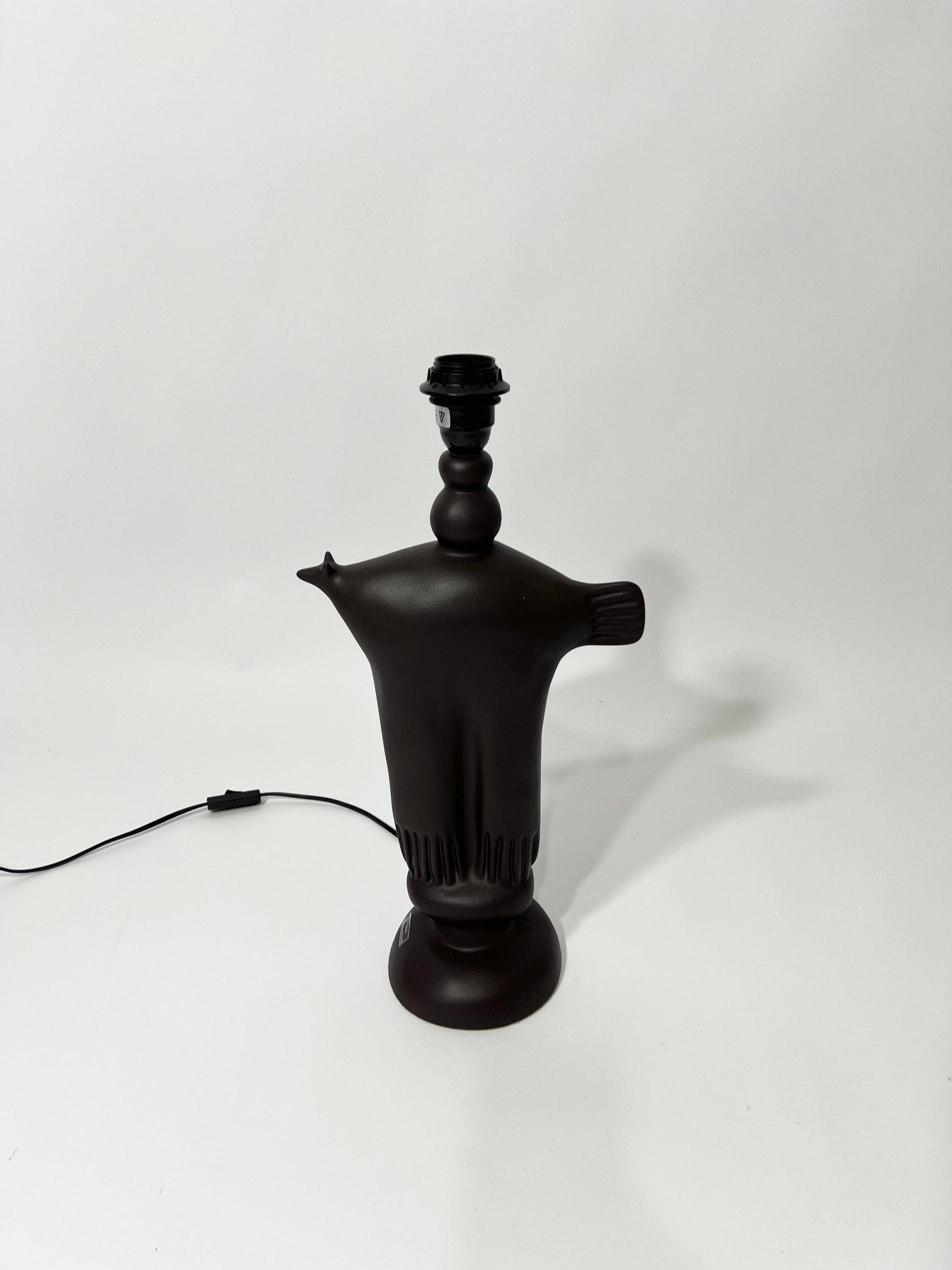 French Lampe zoomorphe en céramique de Pierre Casenove pour Lunéville, France 1990 For Sale