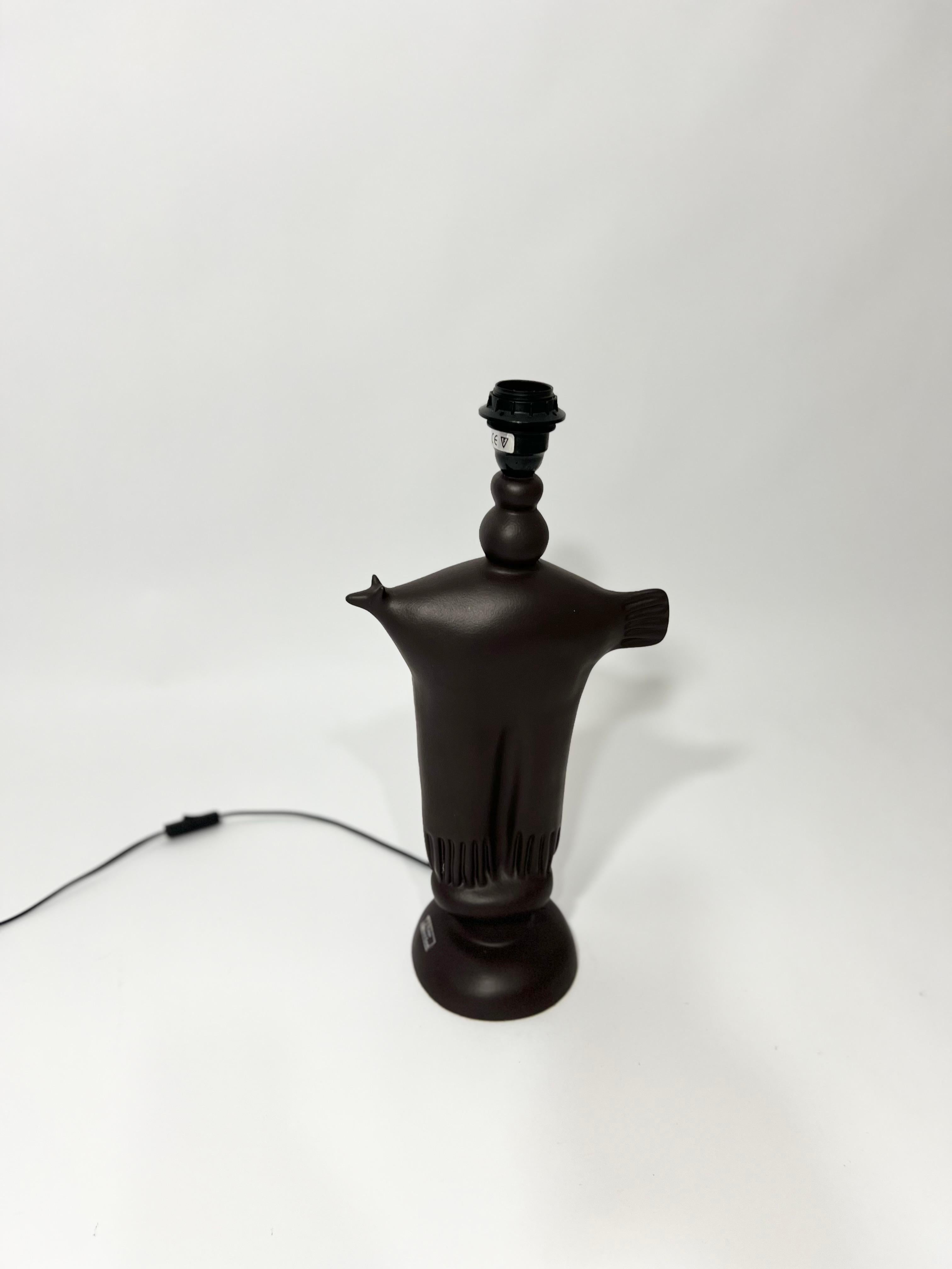 Painted Lampe zoomorphe en céramique de Pierre Casenove pour Lunéville, France 1990 For Sale