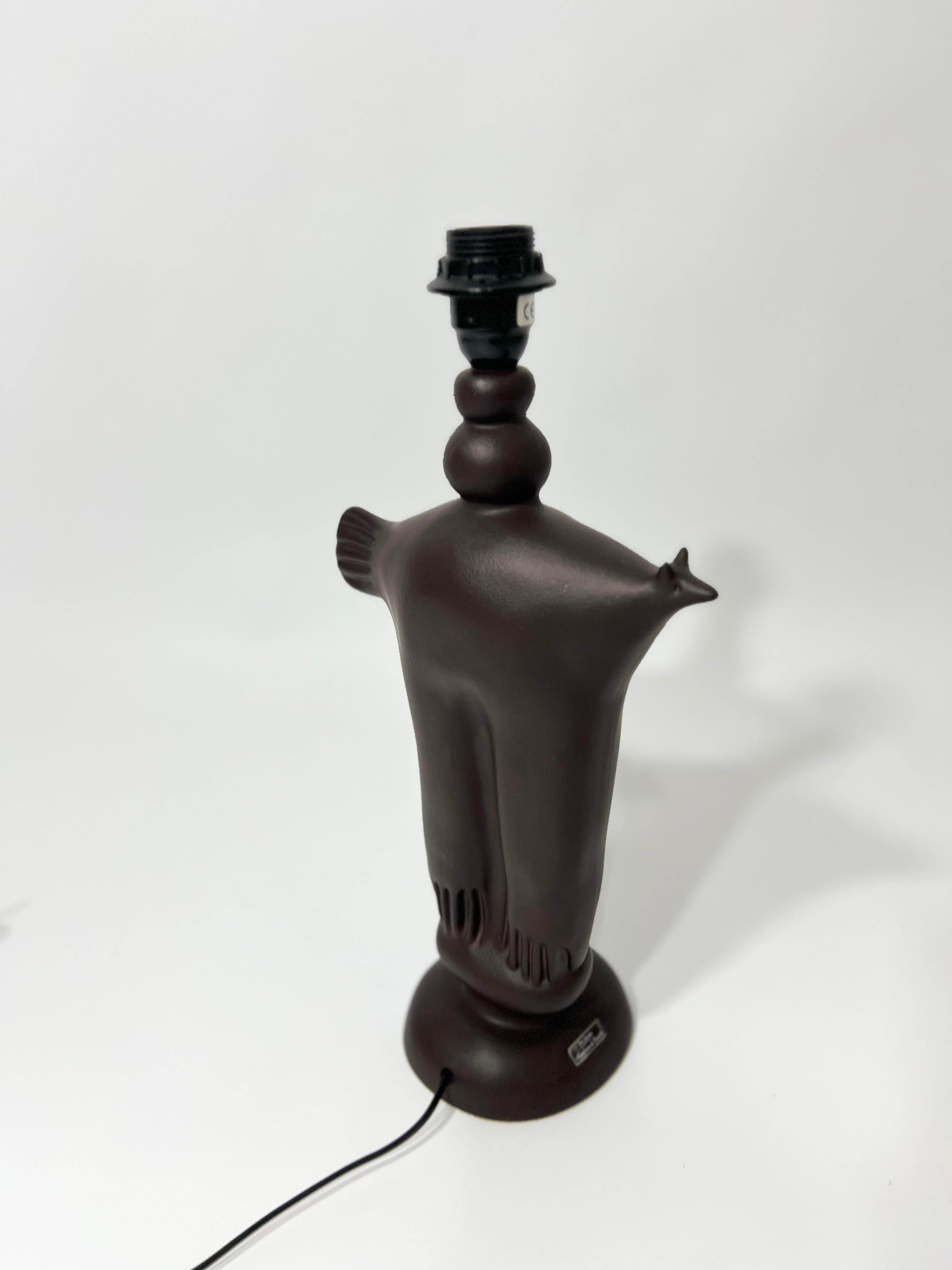Ceramic Lampe zoomorphe en céramique de Pierre Casenove pour Lunéville, France 1990 For Sale